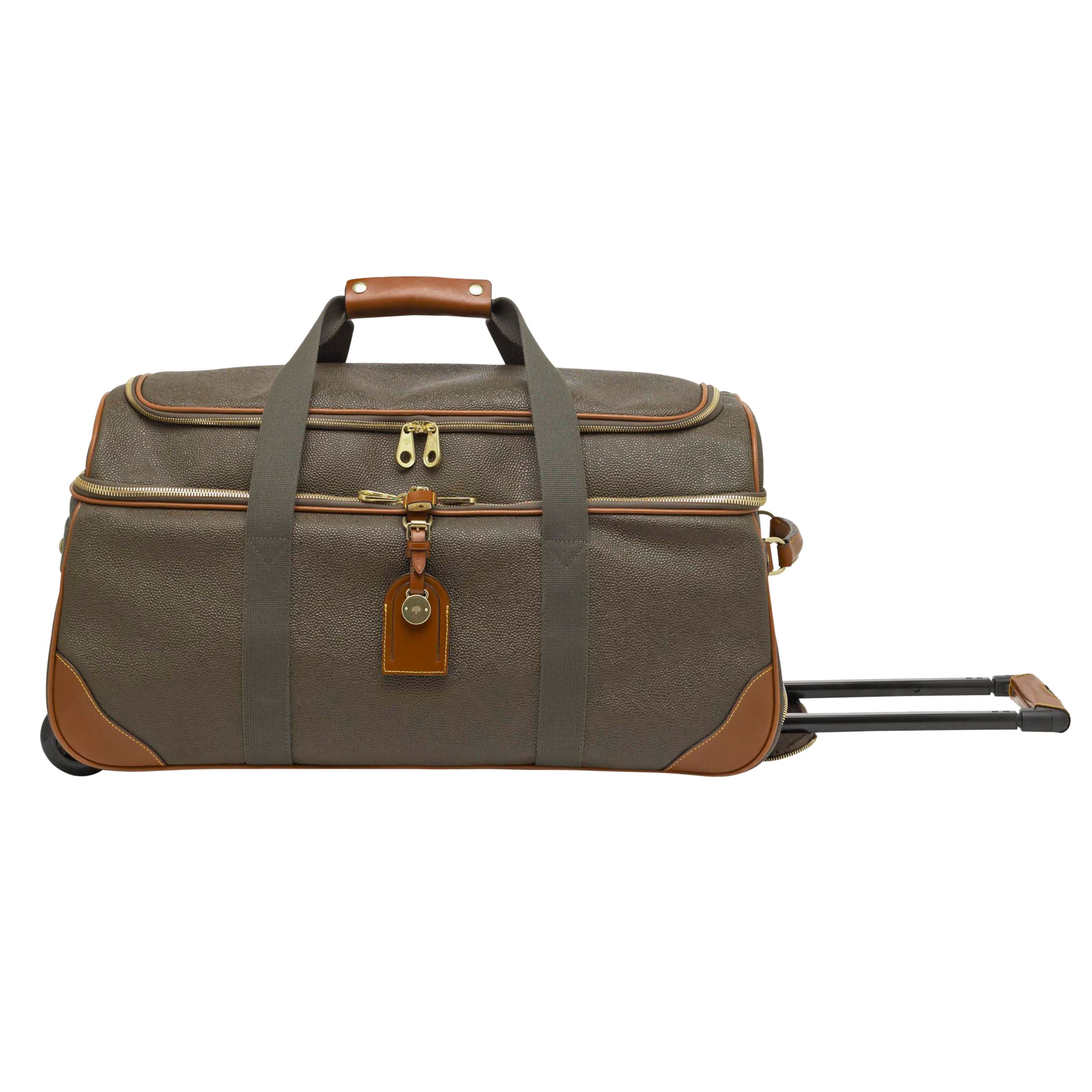 Pull  Luggage on Buy Mulberry Scotchgrain Albany Wheeled Duffle Bag  Mole Cognac Online