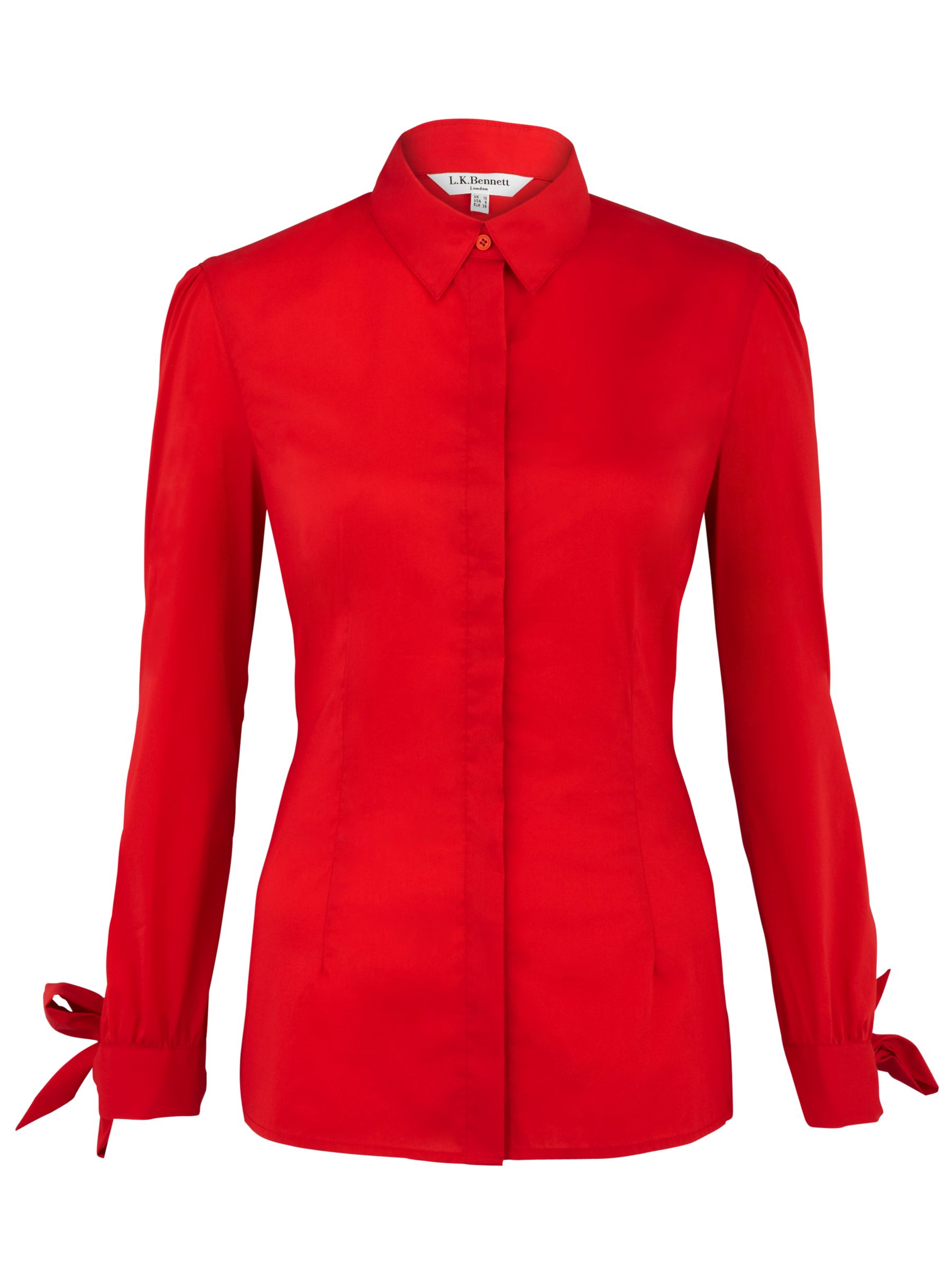 L.K. Bennett Larya Blouse, Red