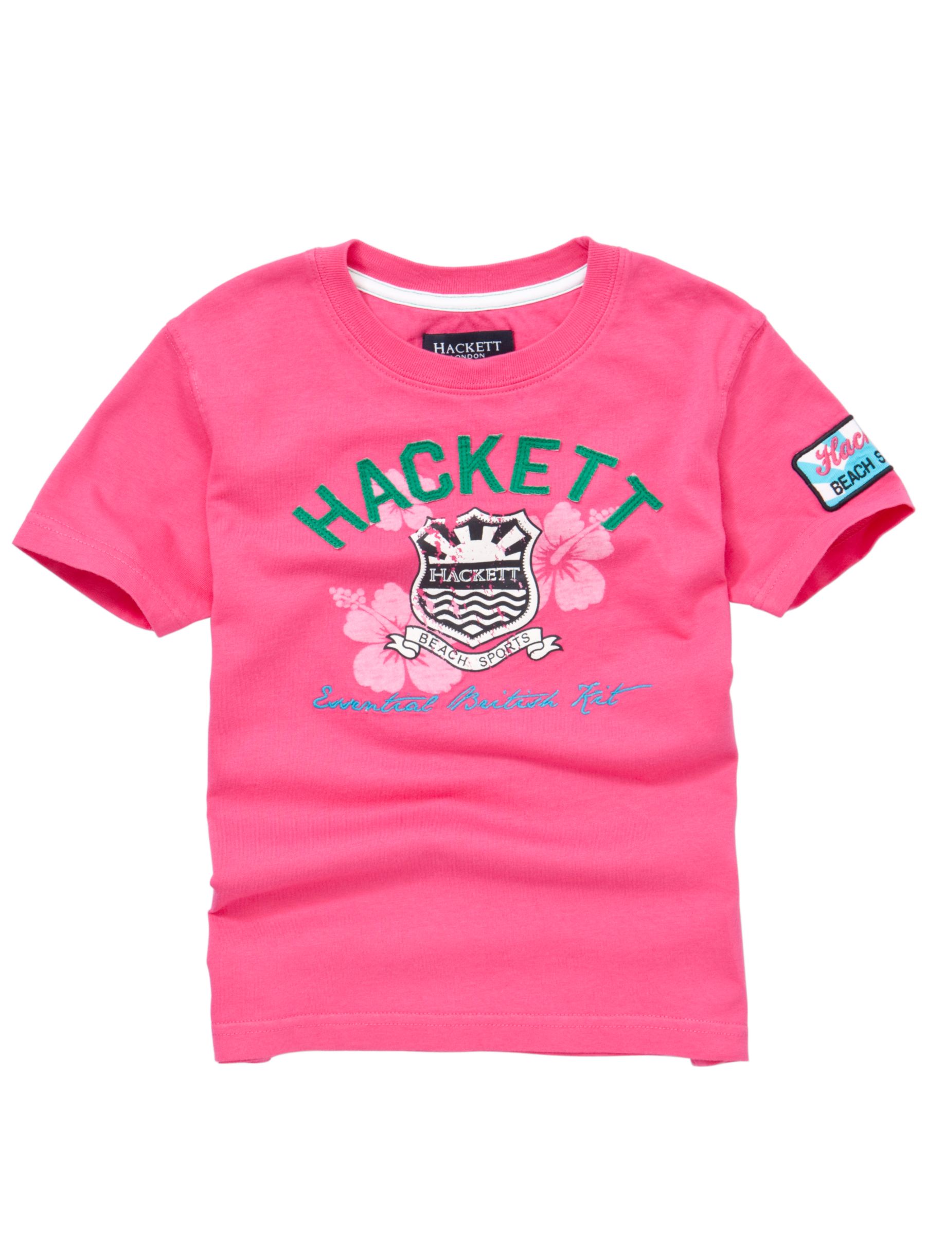 Hackett London Beach T-Shirt, Fuchsia