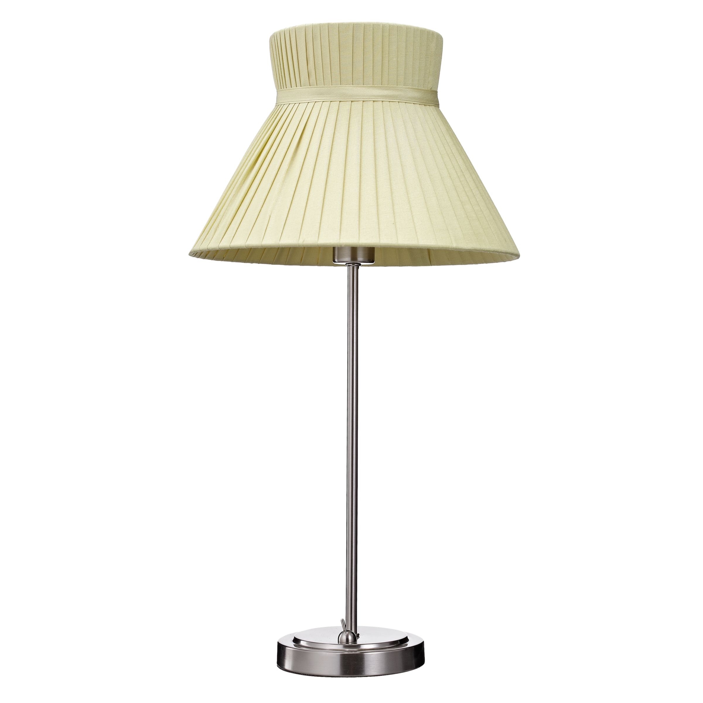 John Lewis Audrey Hat Shade Table Lamp, Citrine