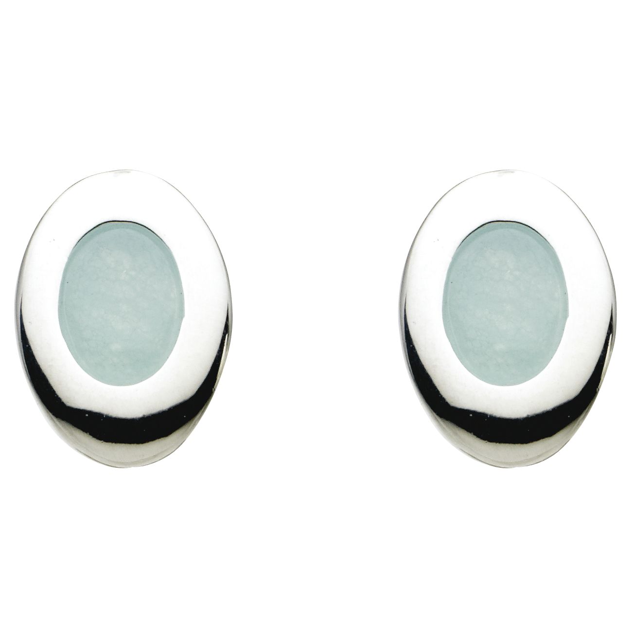 Kit Heath Sterling Silver Pebble Stone Stud