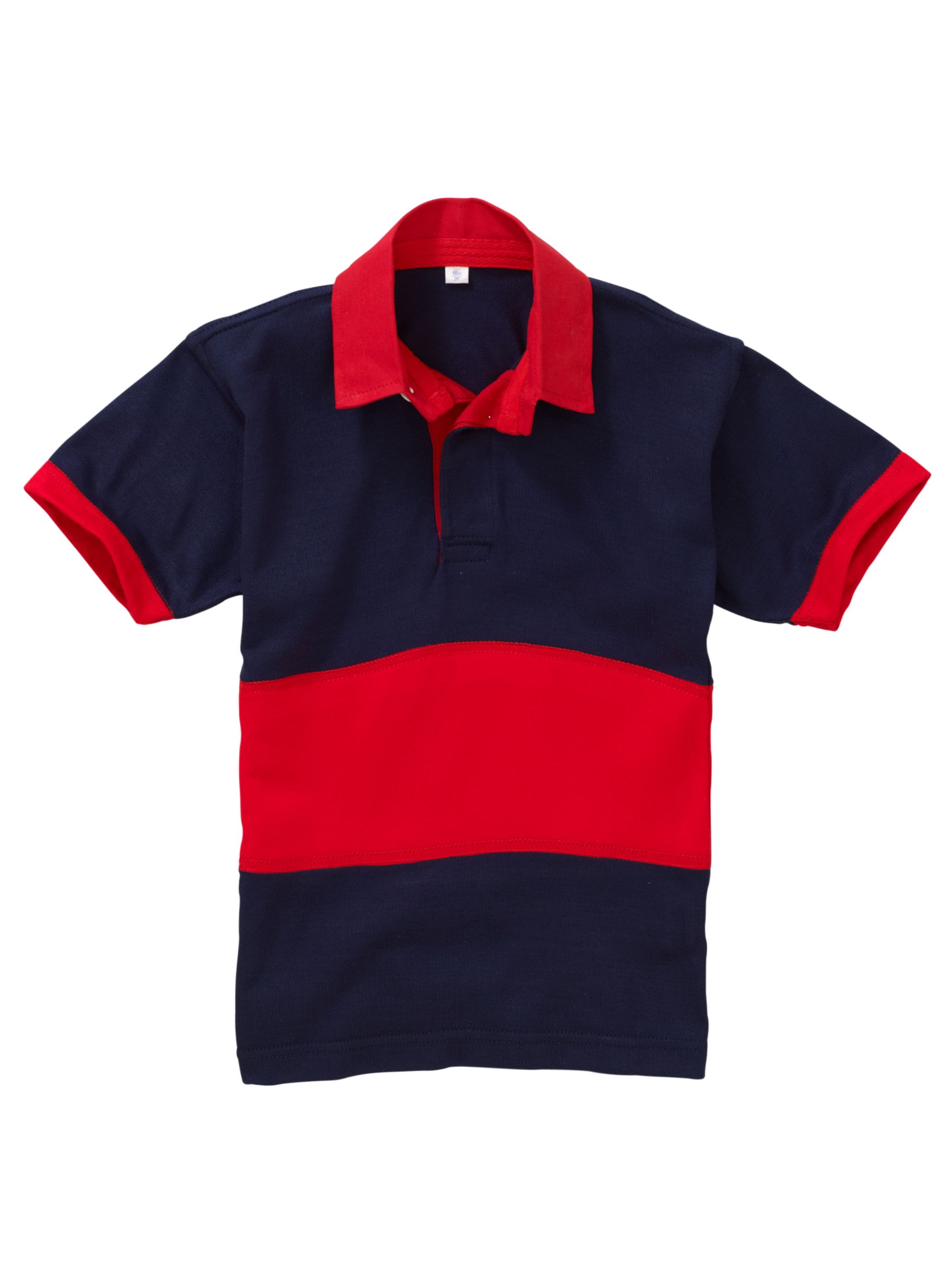 School Boys Rugby Shirt, Blue/red