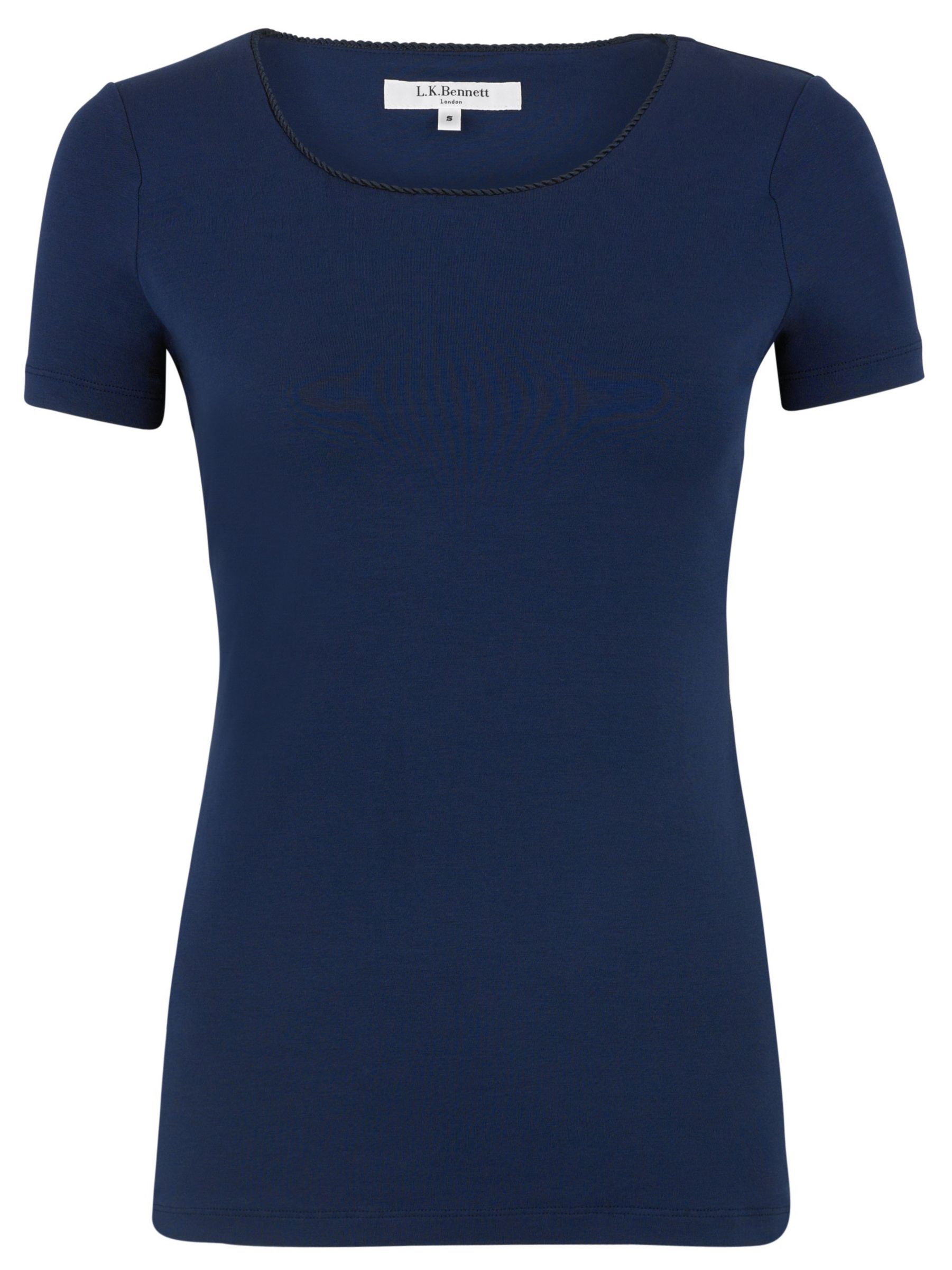 L.K.Bennett Cordy T-Shirt, Navy