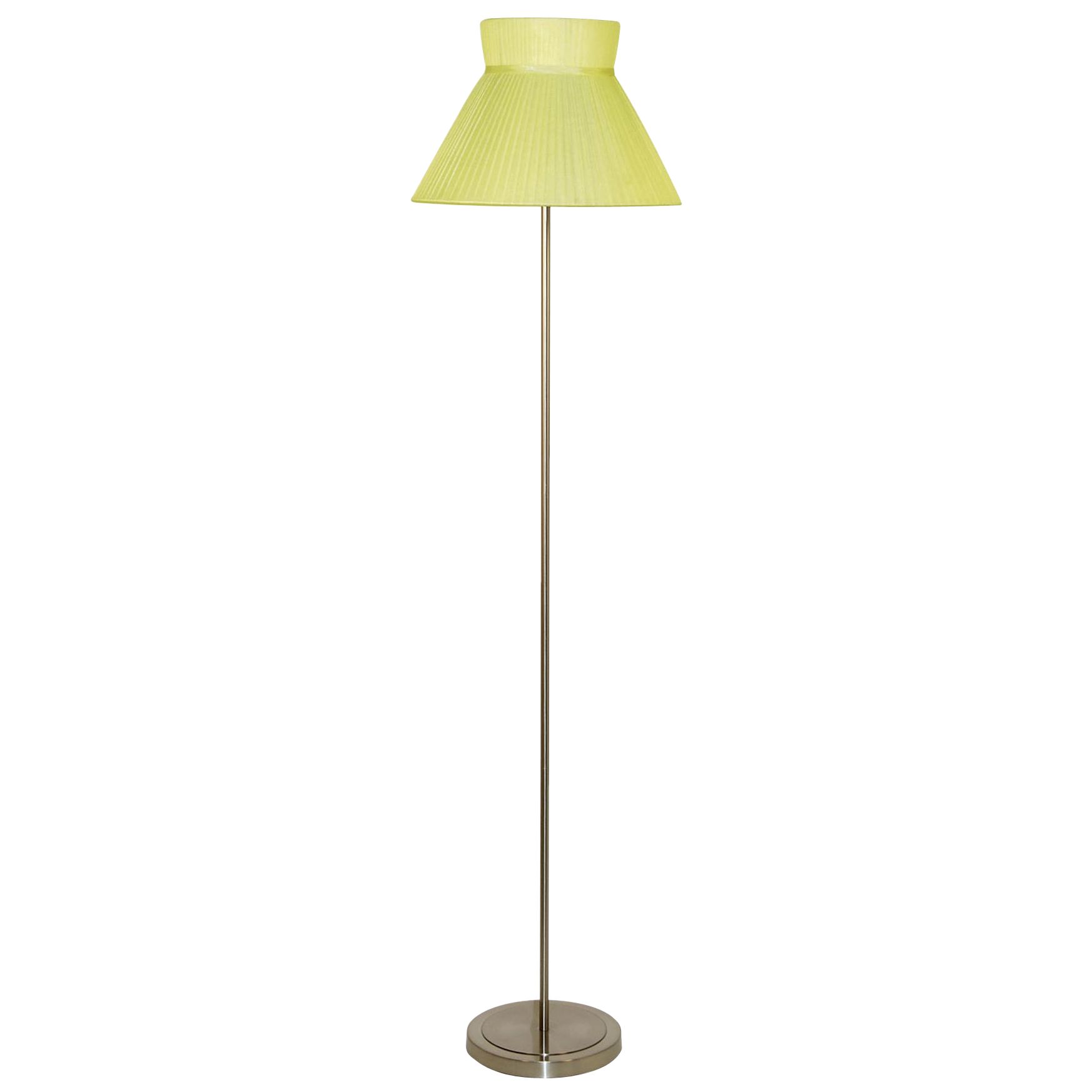 John Lewis Audrey Hat Shade Floor Lamp, Citrine