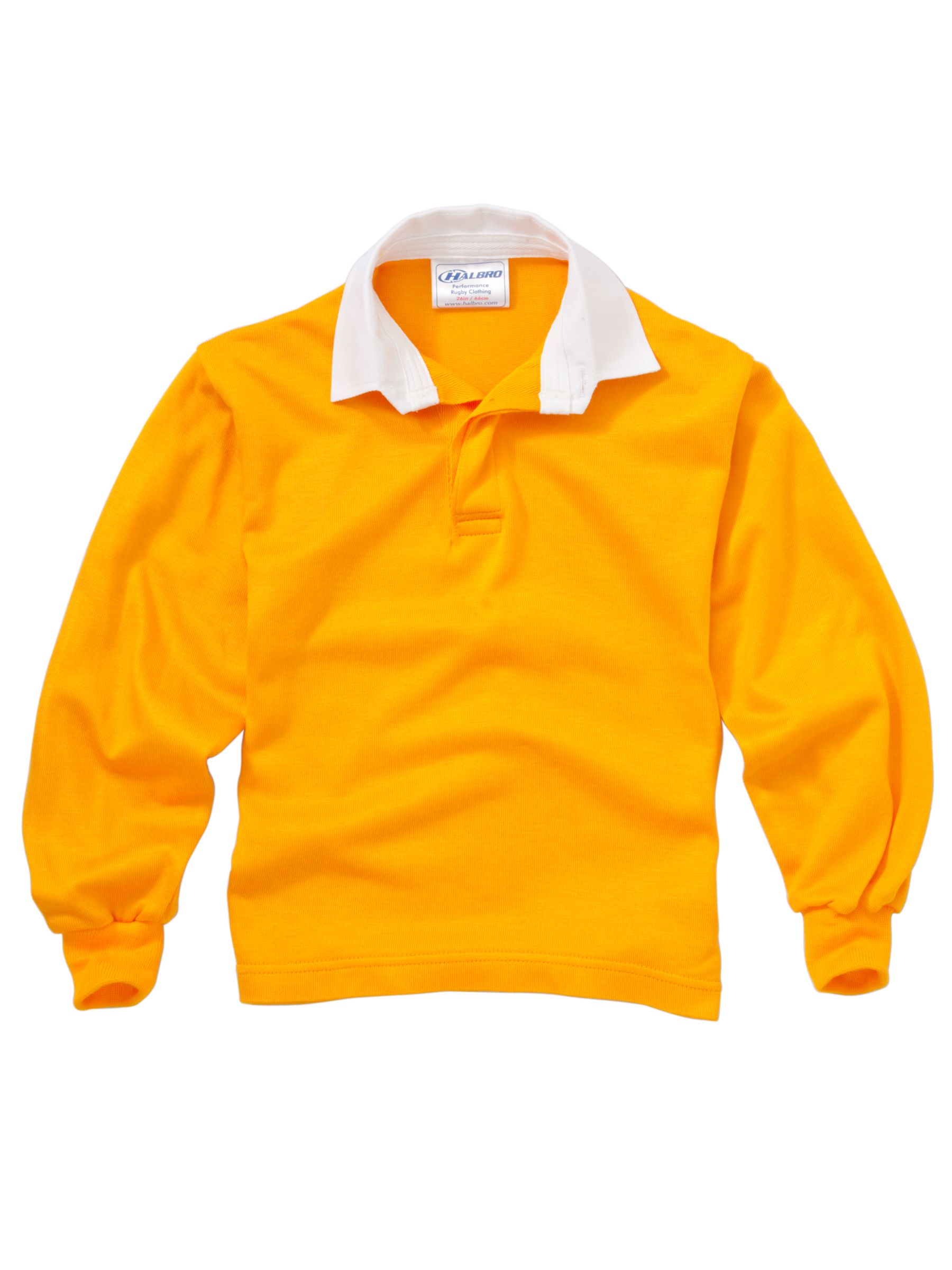 John Lewis School Rugby Shirt, Amber