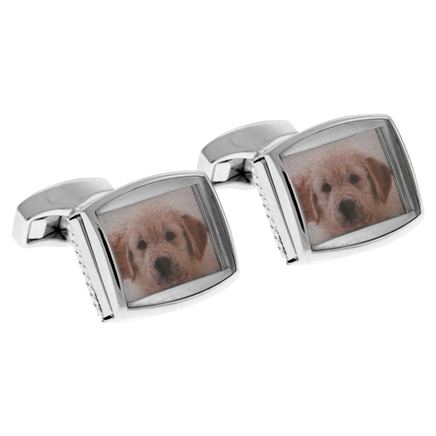 Tateossian Photo Frame Cufflinks, Silver