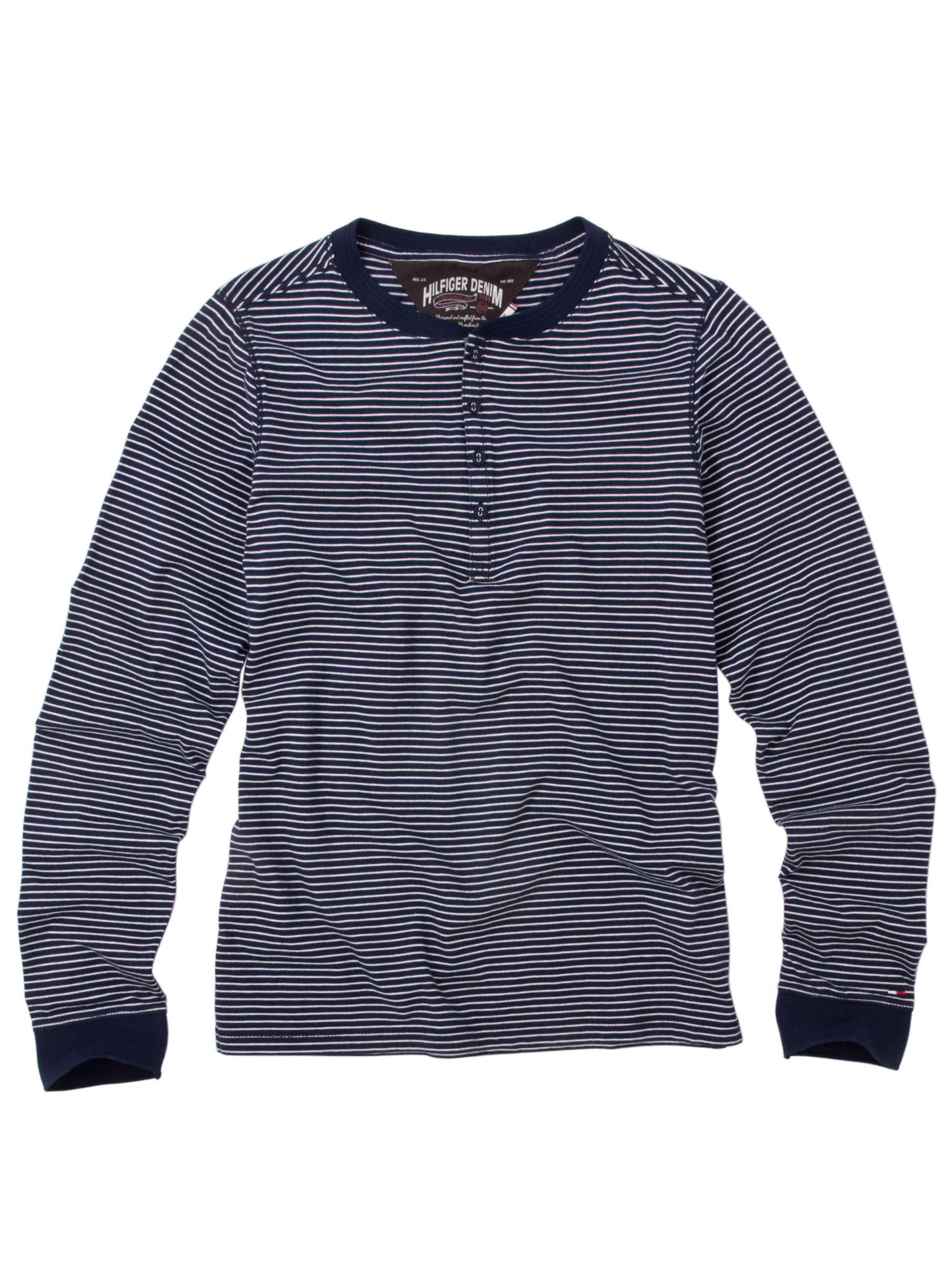 Hugh Stripe T-Shirt, Navy