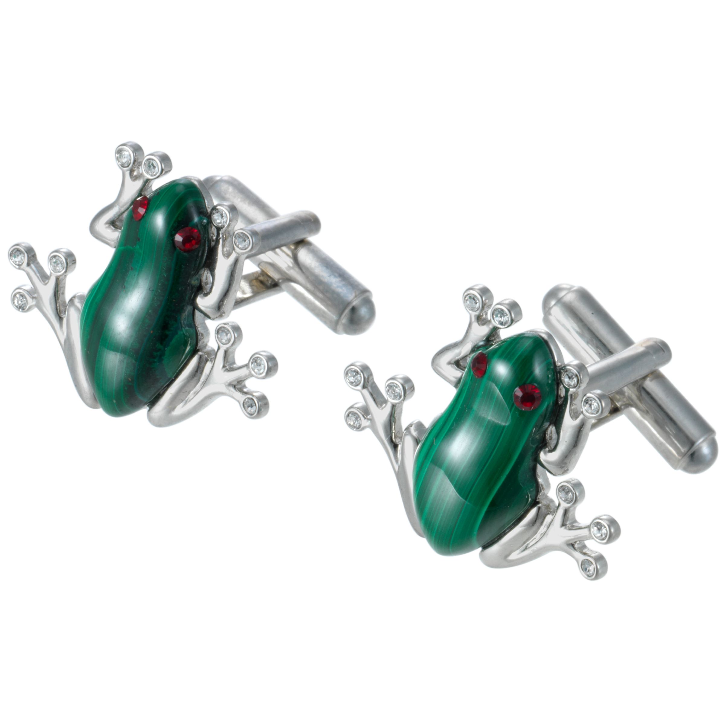 Frog Cufflinks, Green