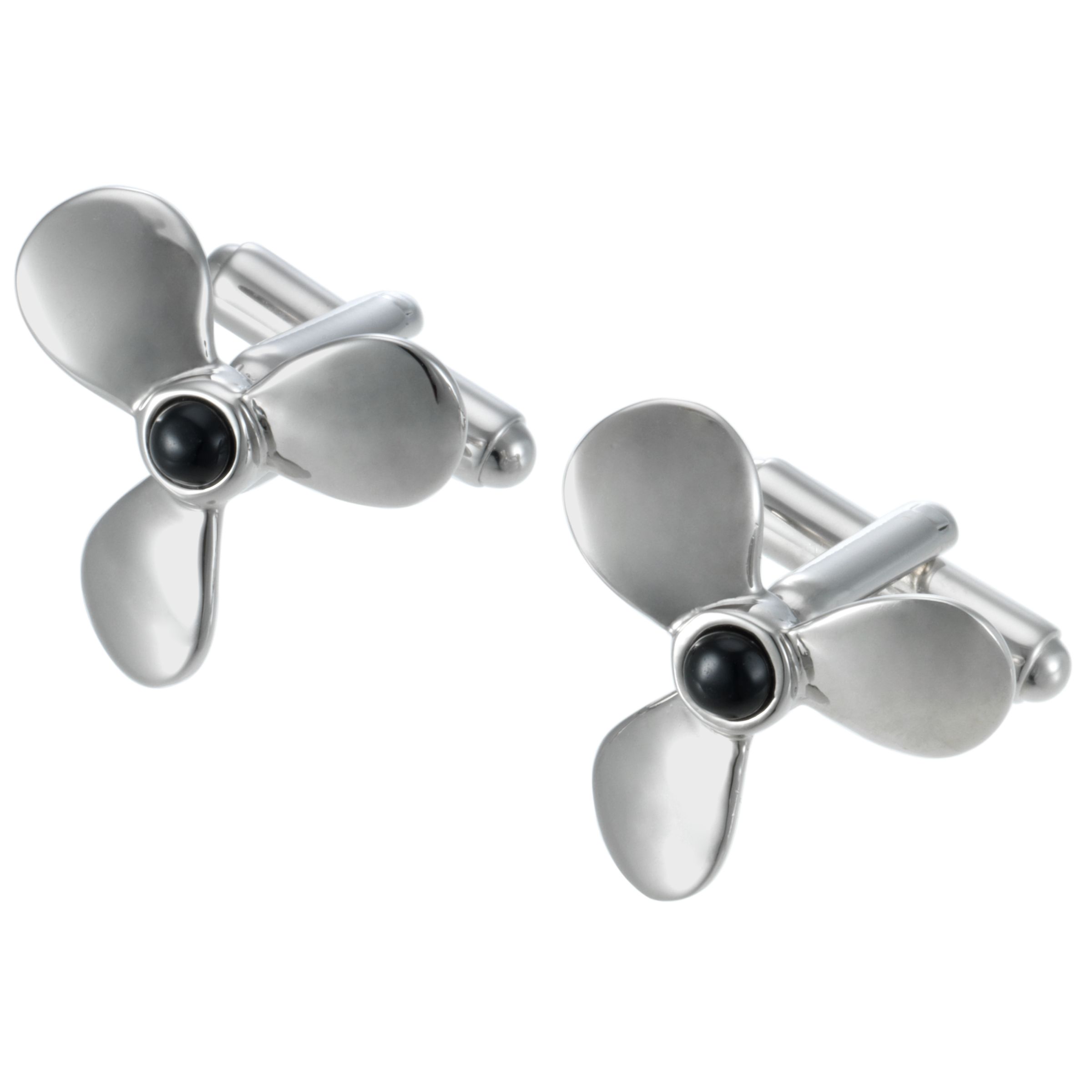 Propeller Cufflinks, Silver