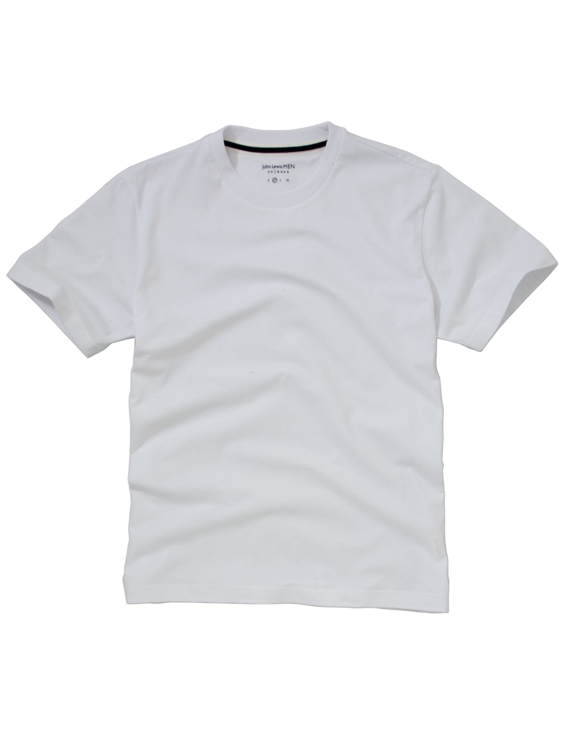 John Lewis Sueded Cotton Loungewear T-Shirt, White