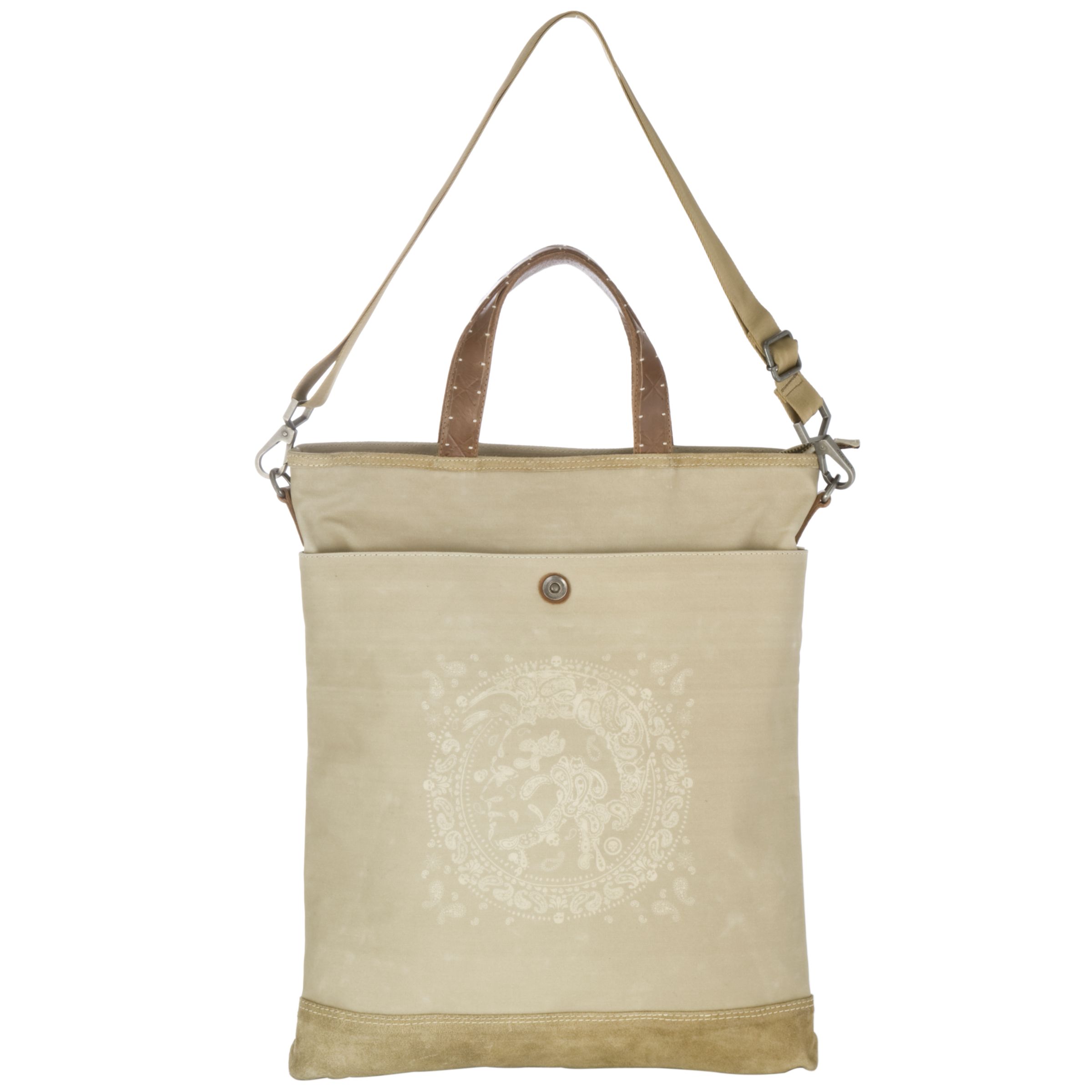 Diesel Coated Canvas Shopper Bag, Olive