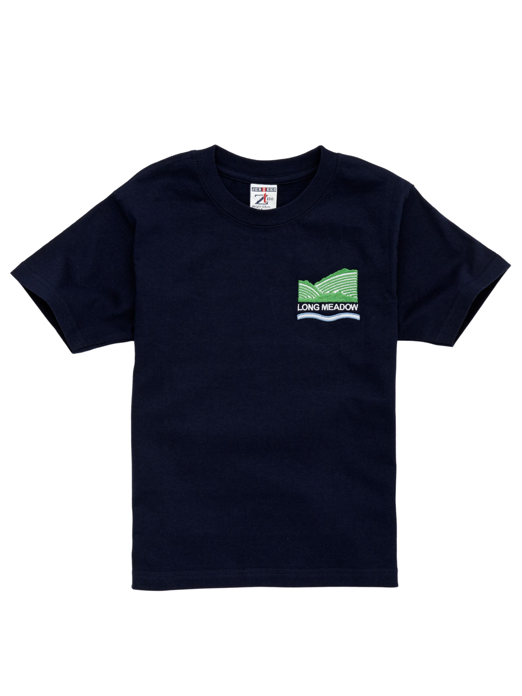 Long Meadow School Unisex Sports T-Shirt, Navy