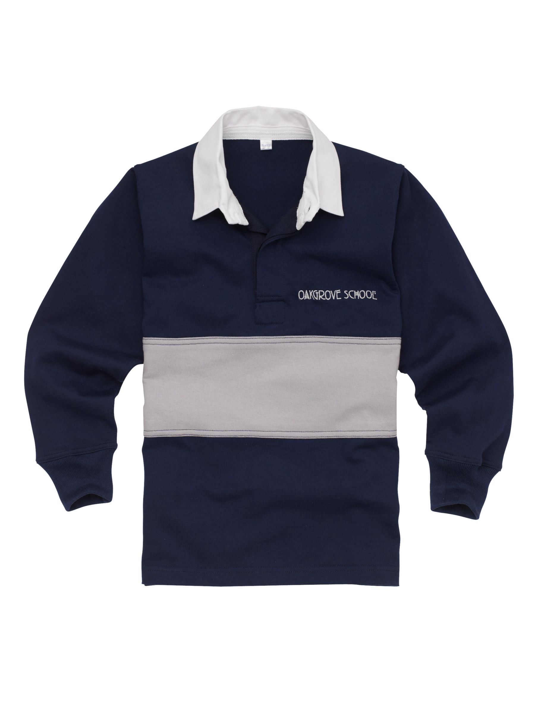 Oakgrove School Unisex Rugby Shirt, Navy