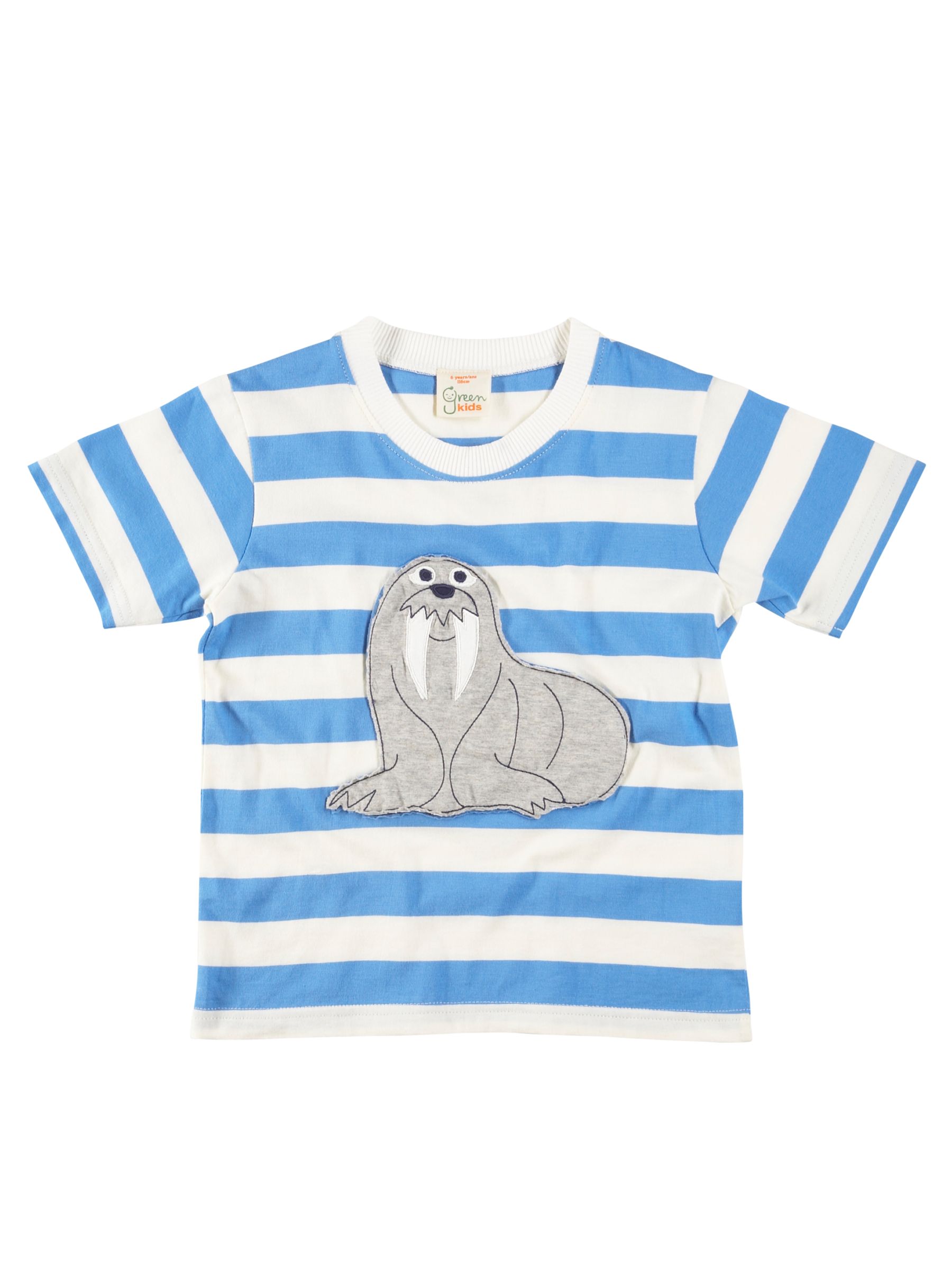 Green Kids Organic Cottton Walrus T-Shirt,