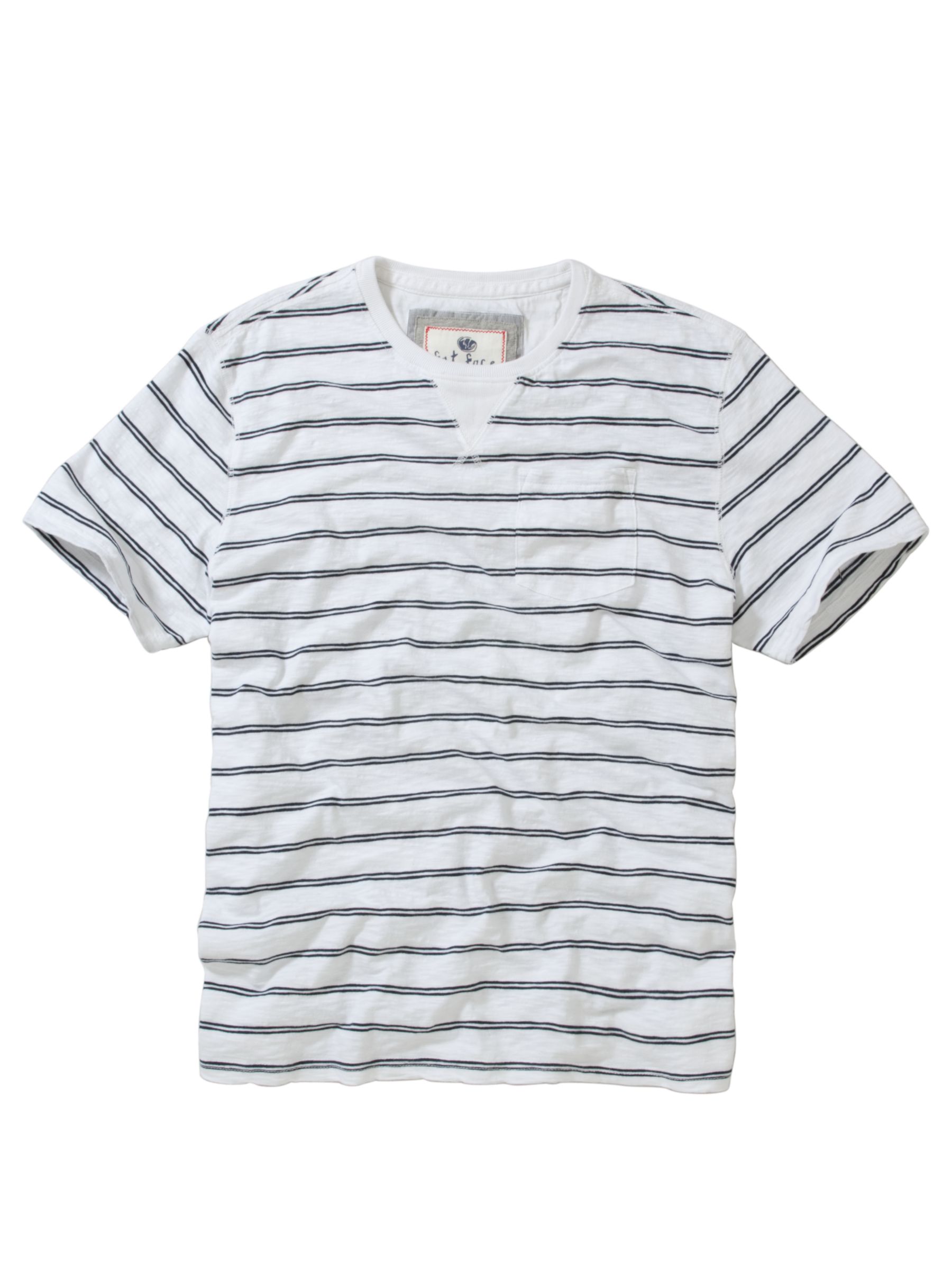 Fat Face Water Stripe T-Shirt, White