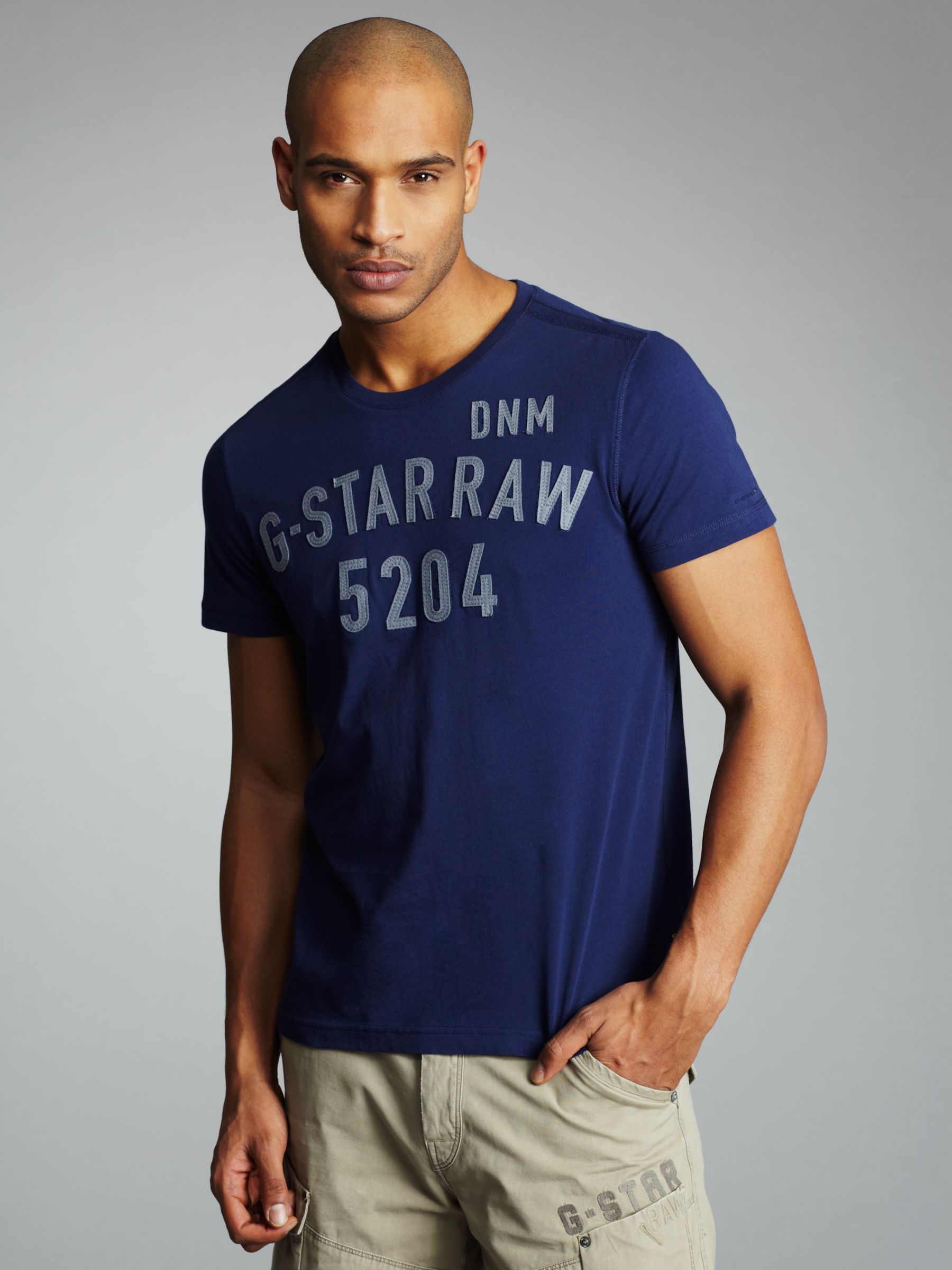 G-Star Raw Johnson Logo Short Sleeve T-Shirt, Blue