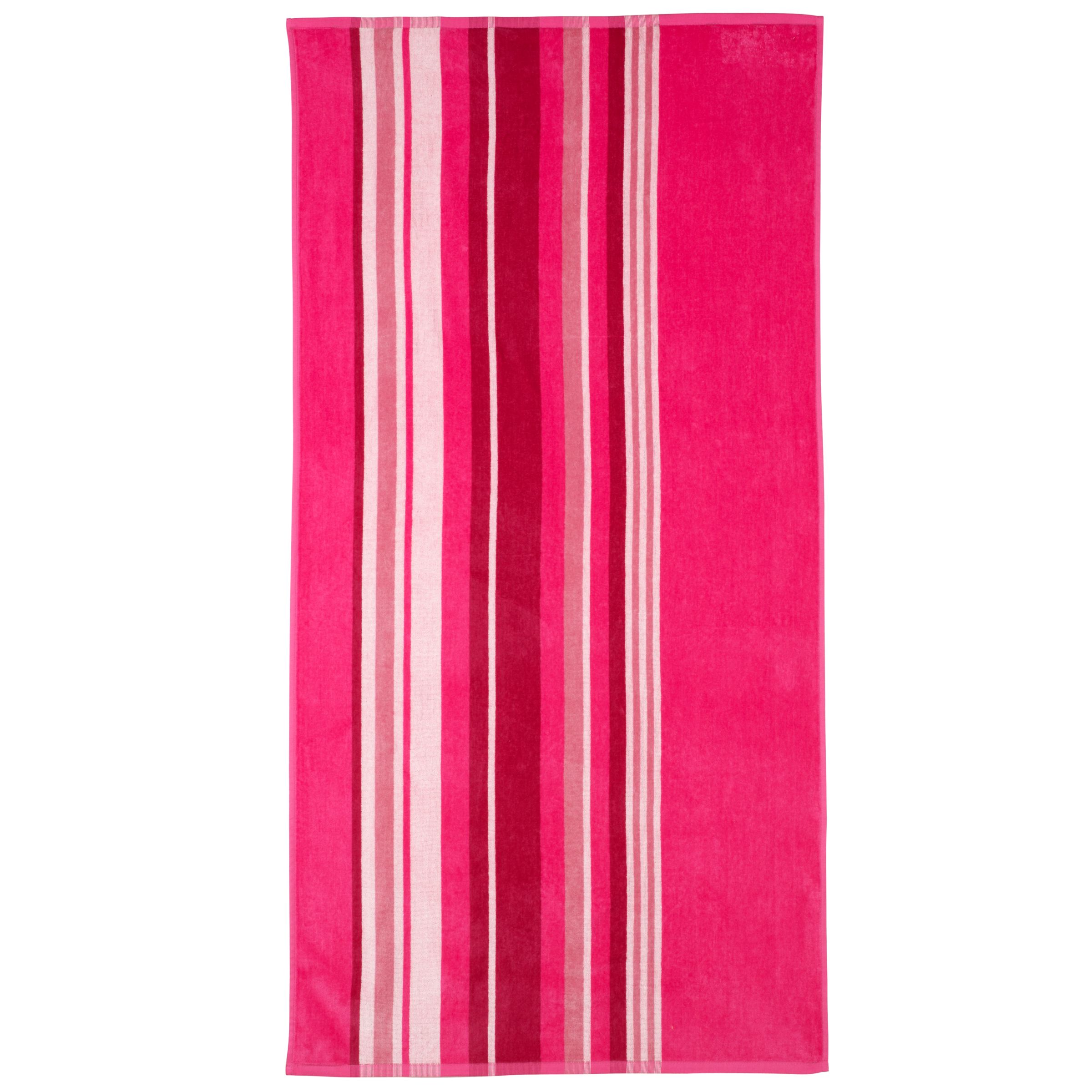 John Lewis Pink Stripe Beach Towel