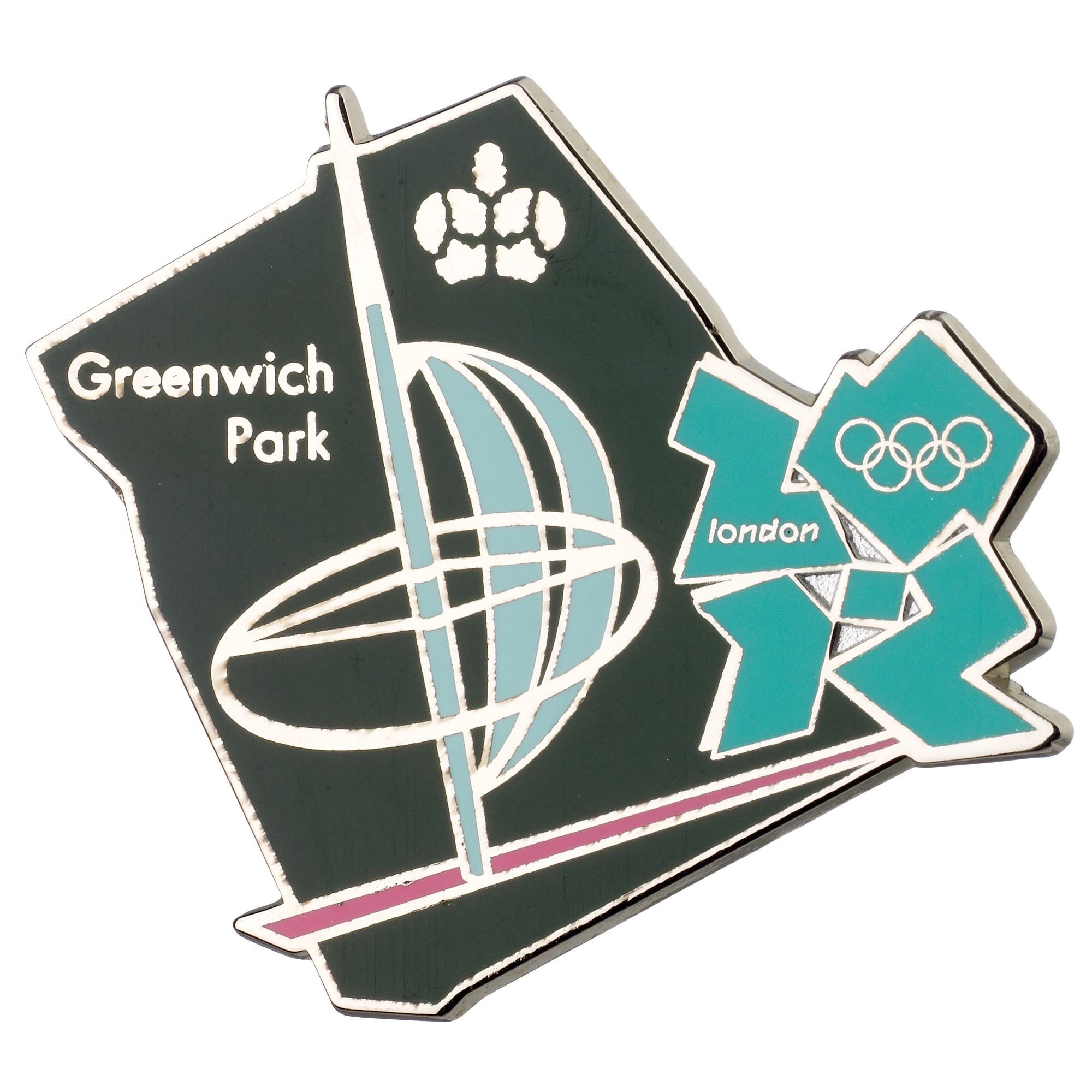 London 2012 Olympic Games Royal Parks Pin Badge, Greenwich Park