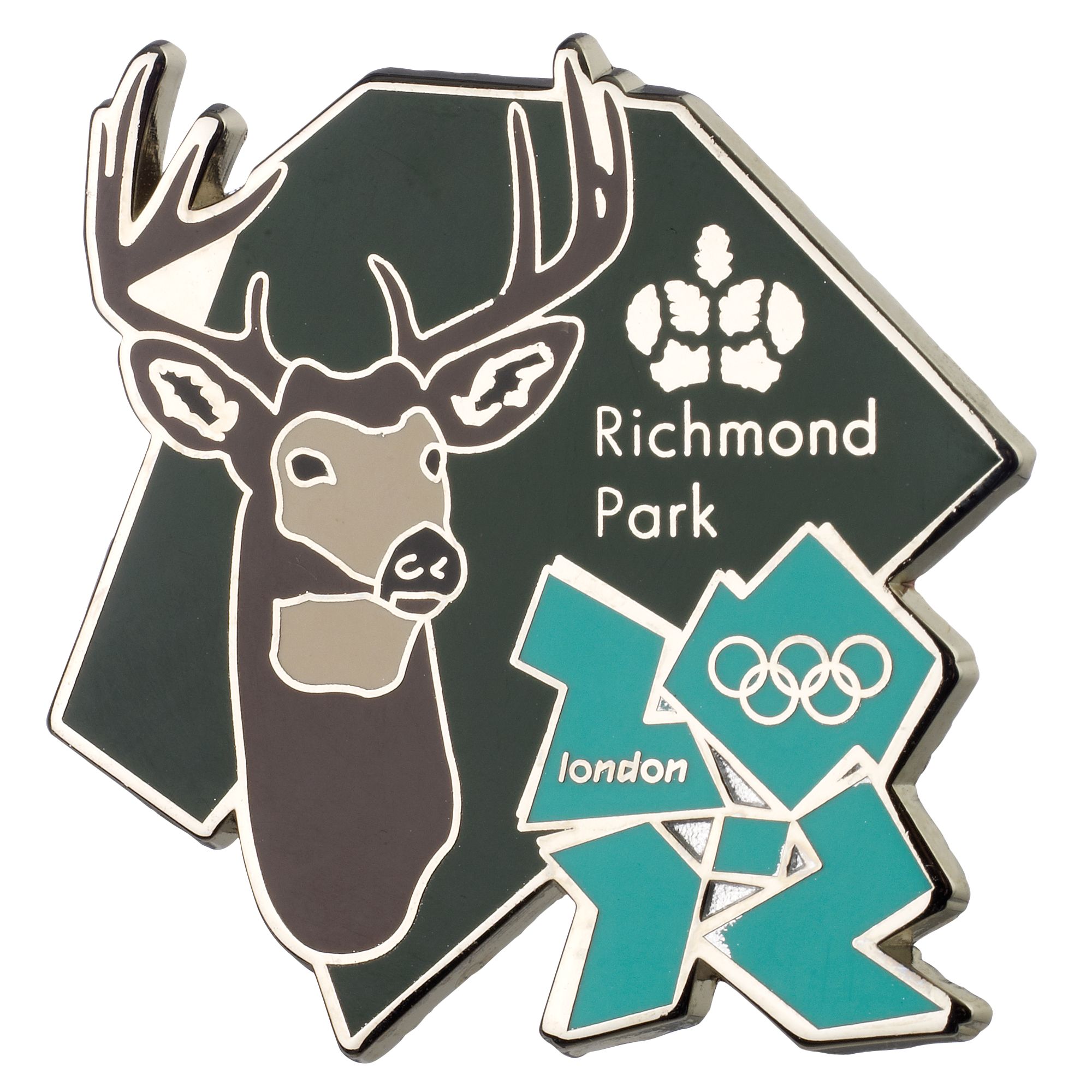 London 2012 Olympic Games Royal Parks Pin Badge, Richmond Park