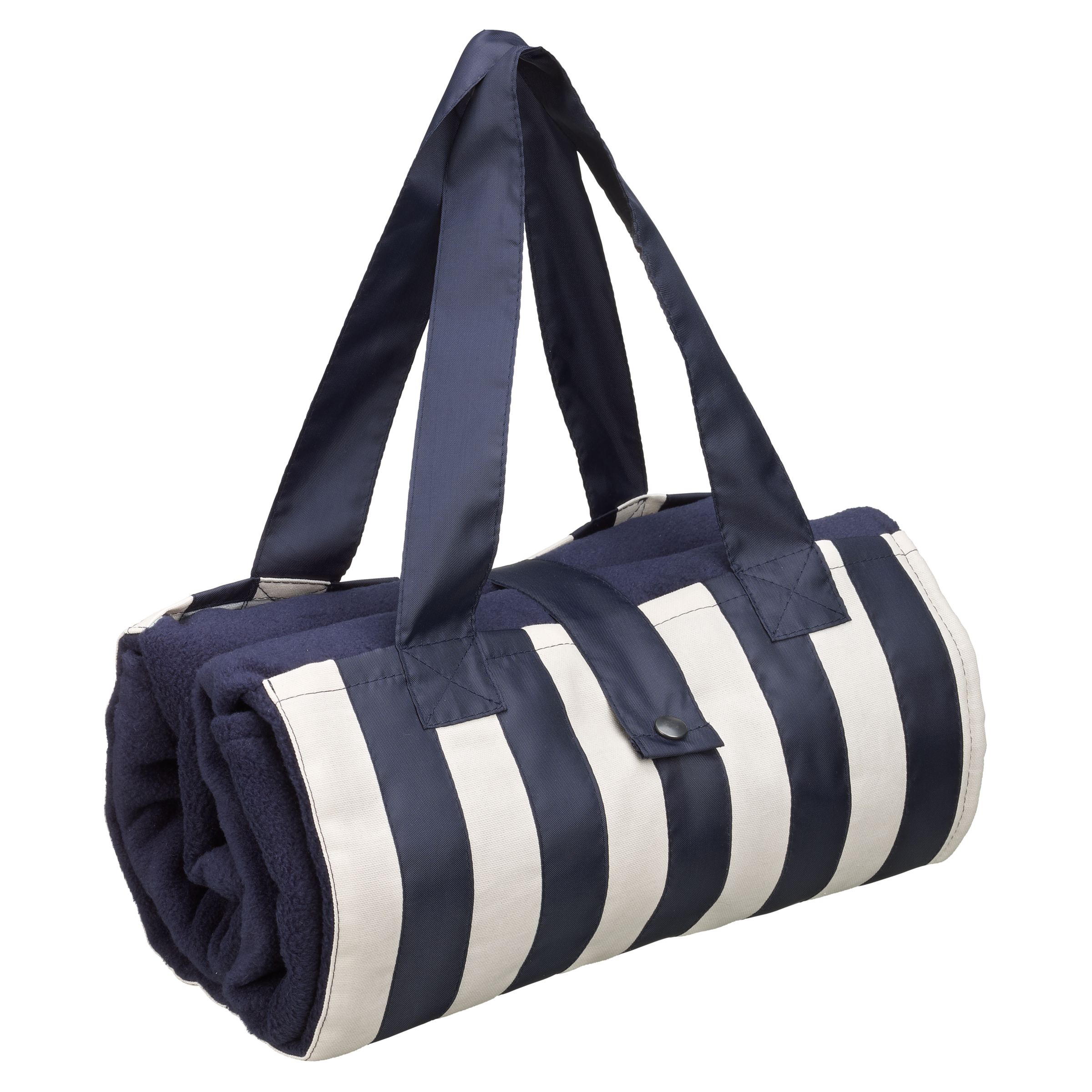 John Lewis Nautical Picnic Rug, Navy and Cream