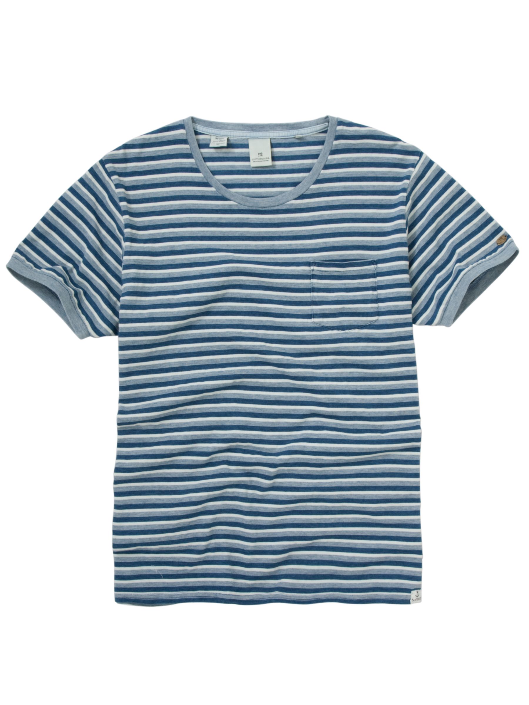 Scotch and Soda Fine Stripe Ringer T-Shirt,