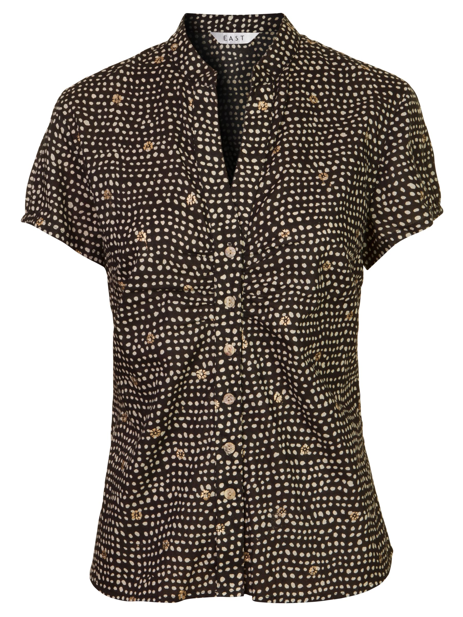 East Africa Spot Blouse, Black