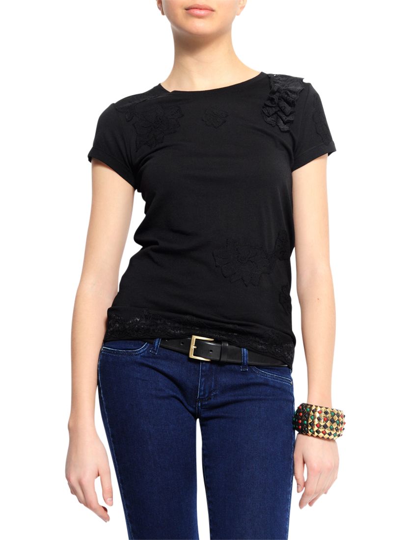 Mango Richelie T-Shirt, Black