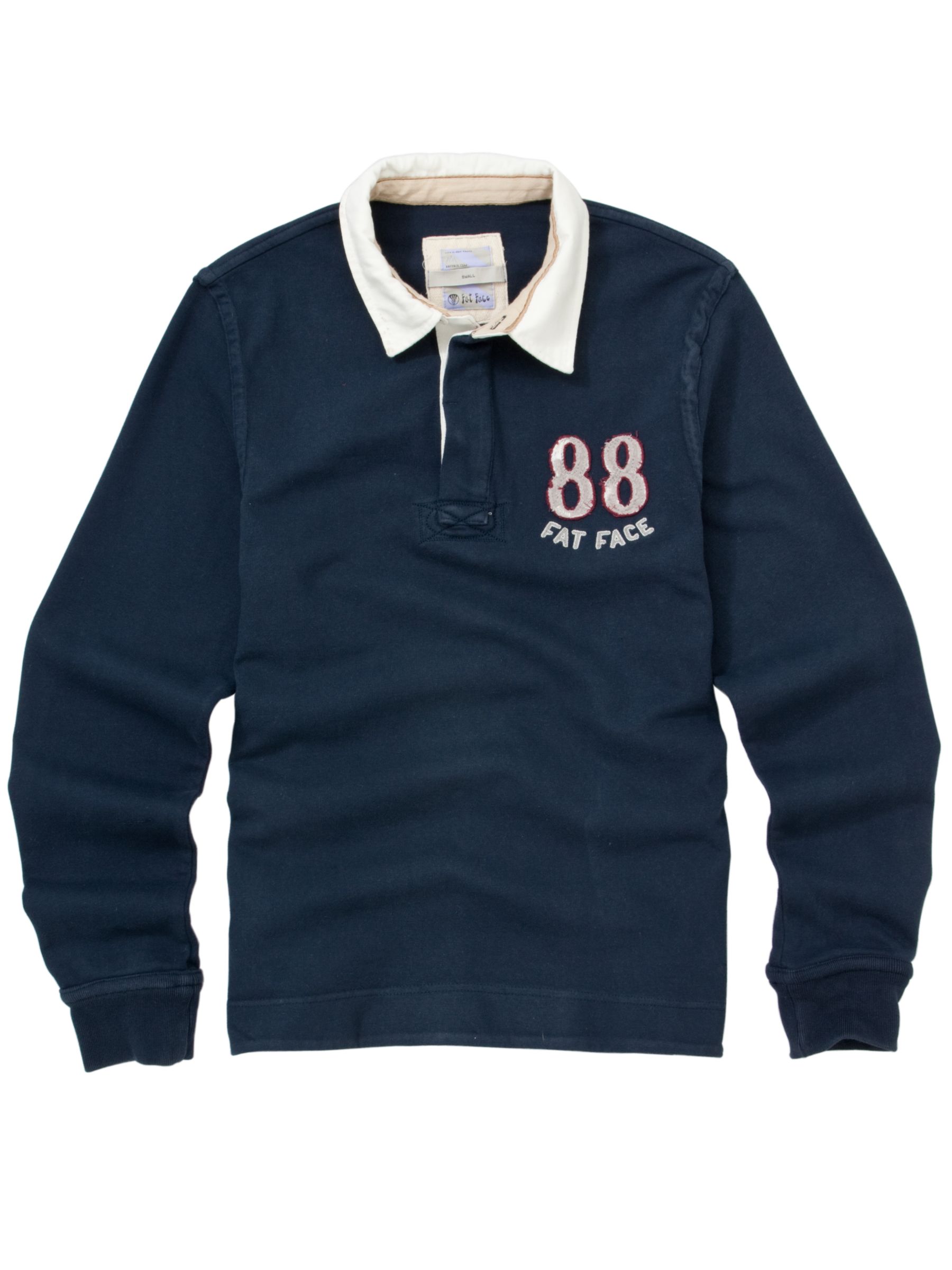 Fat Face Classic Rugby Shirt, Navy