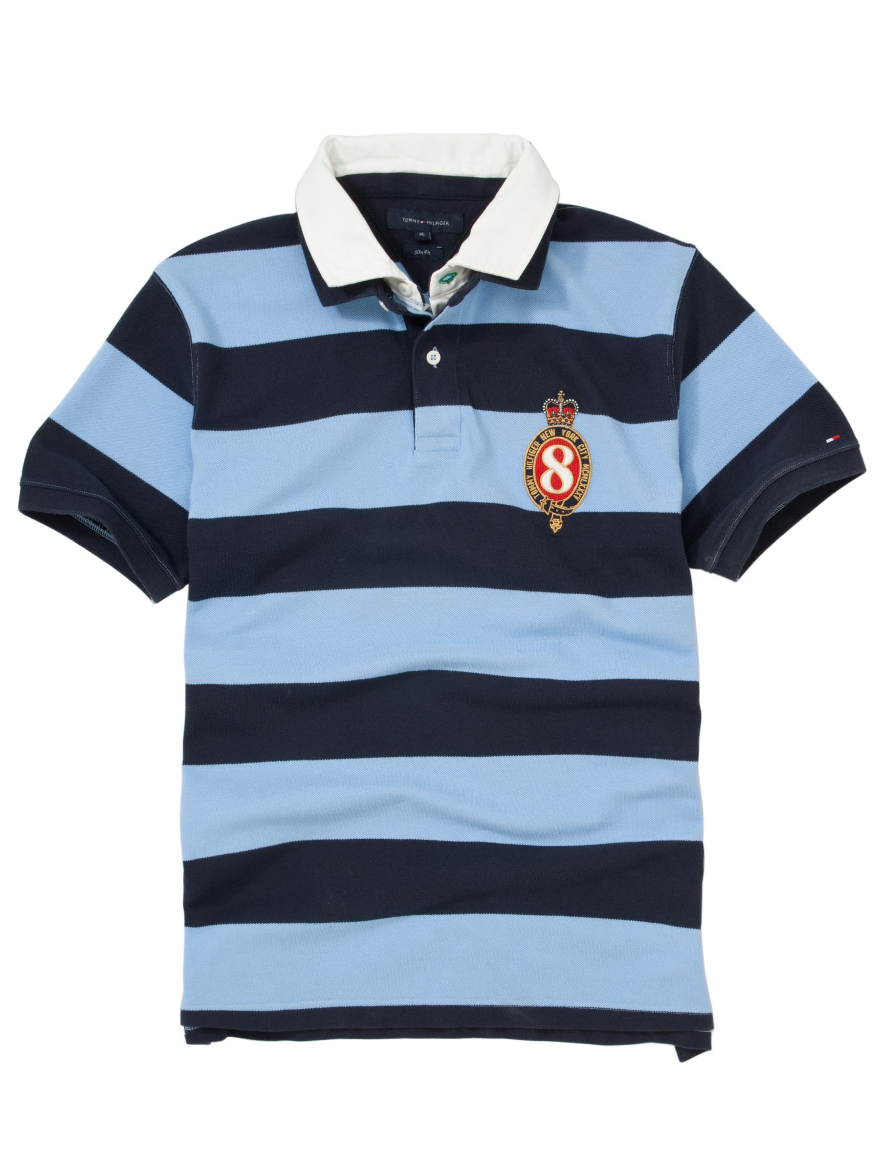 Tommy Hilfiger Walter Stripe Rugby Shirt, Blue