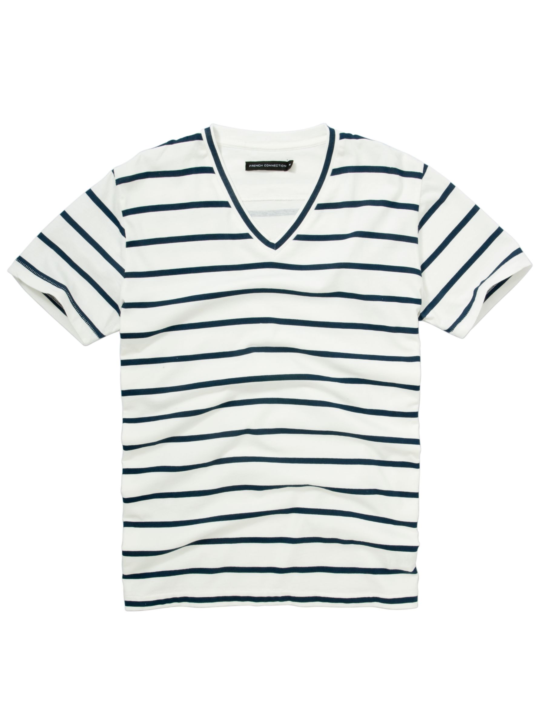 French Connection Stripe Short Sleeve T-Shirt,