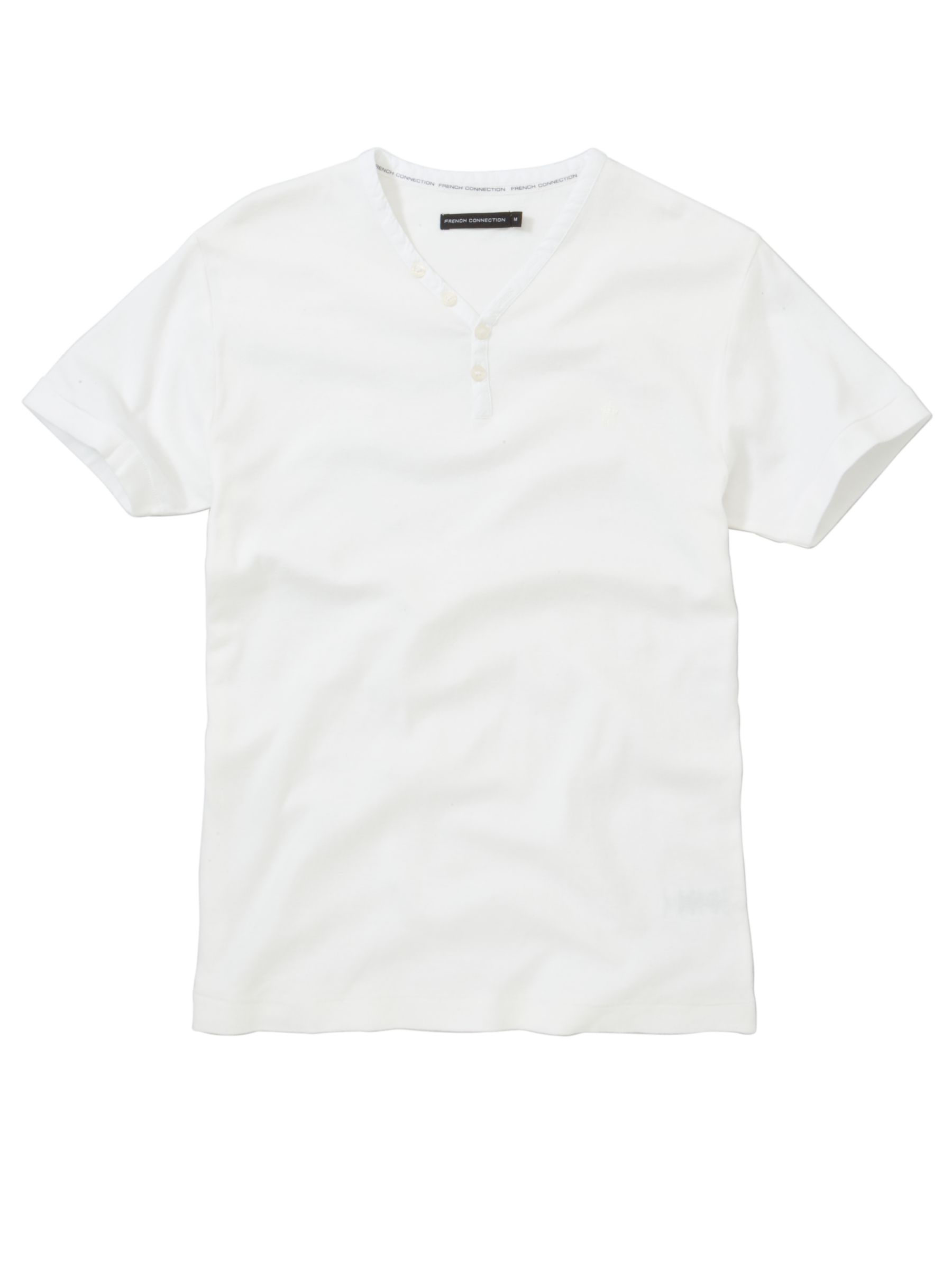 French Connection Grandad T-Shirt, White