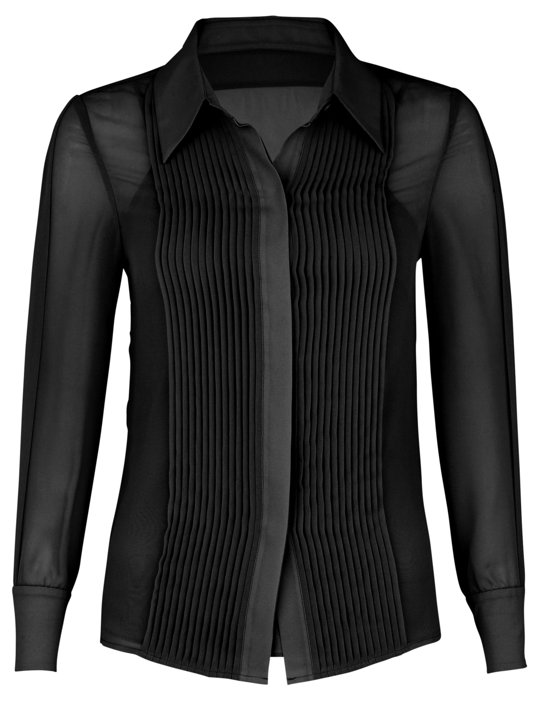 L.K. Bennett Sandy Sheer Pleat Detail Blouse,