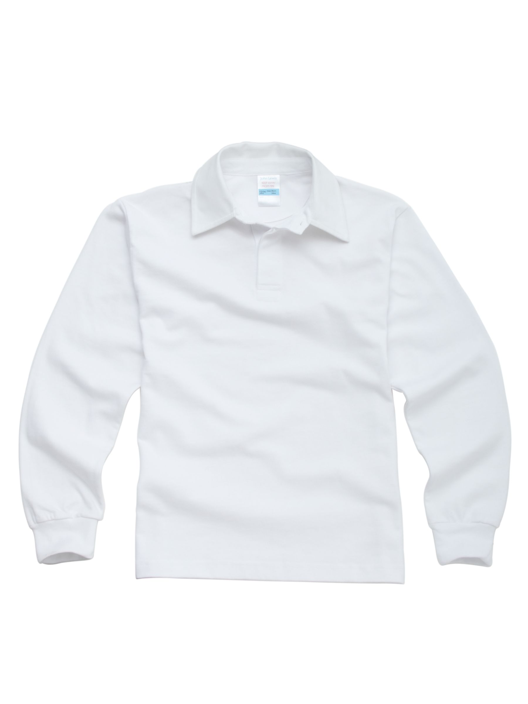 School Boys Rugby Shirt, White