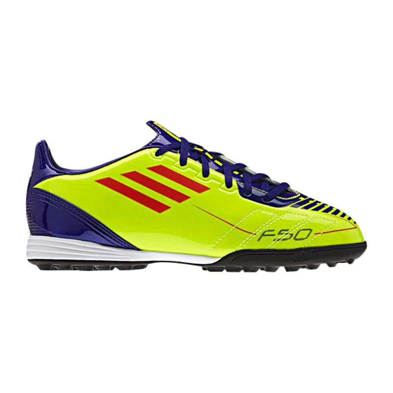 Adidas F10 TRX TF Football Boots, Electric Yellow