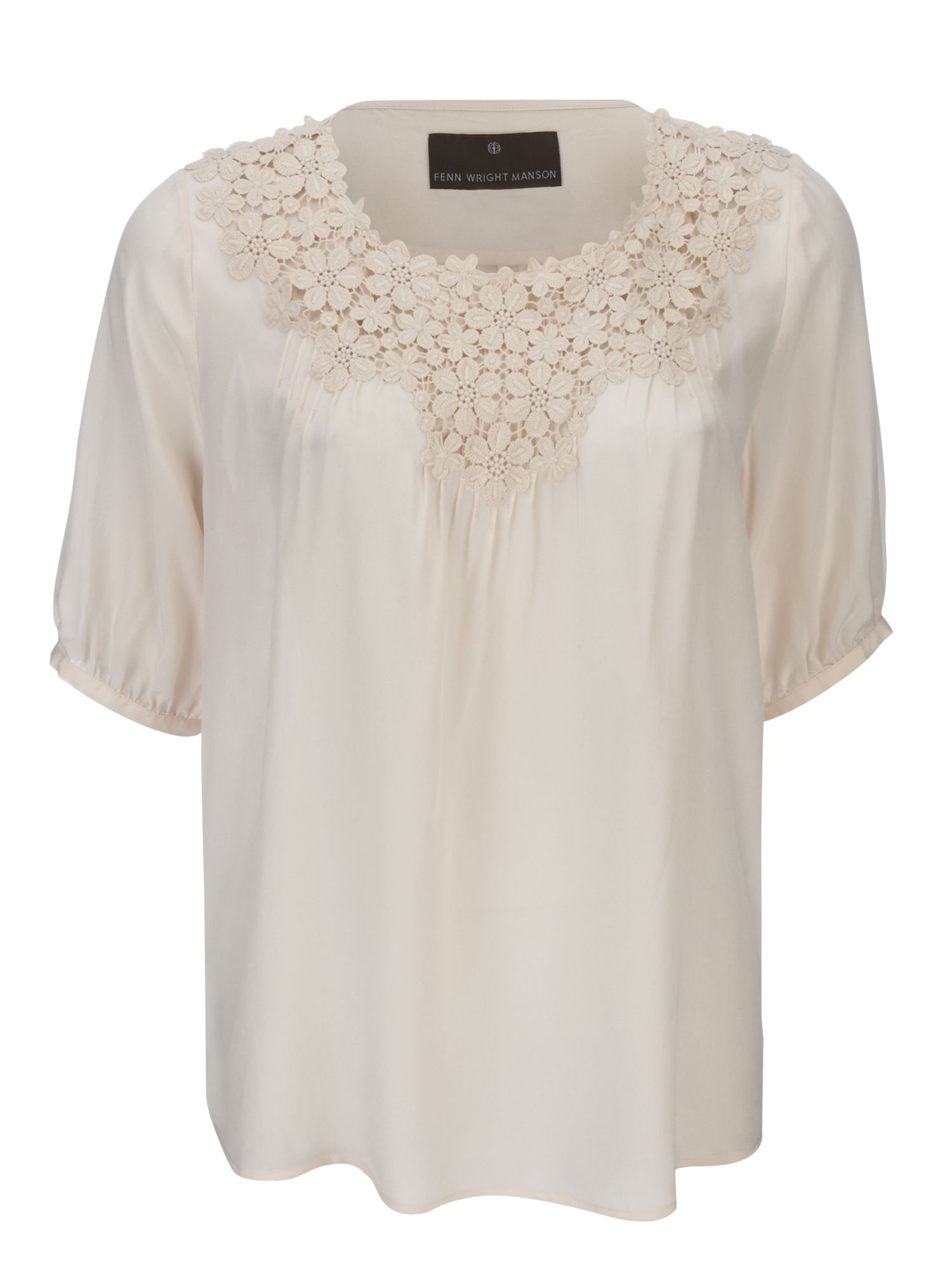 Fenn Wright Manson Embellished Neck Silk Blouse,