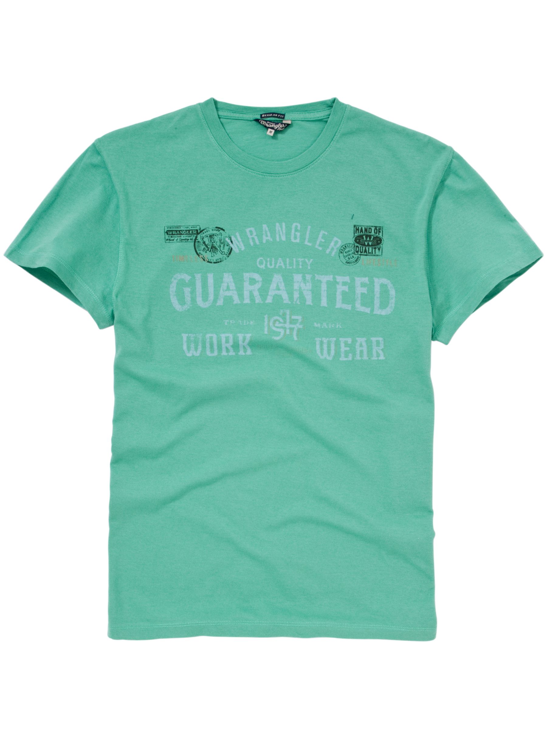 Wrangler Short Sleeve Timeless T-Shirt, Pine Green