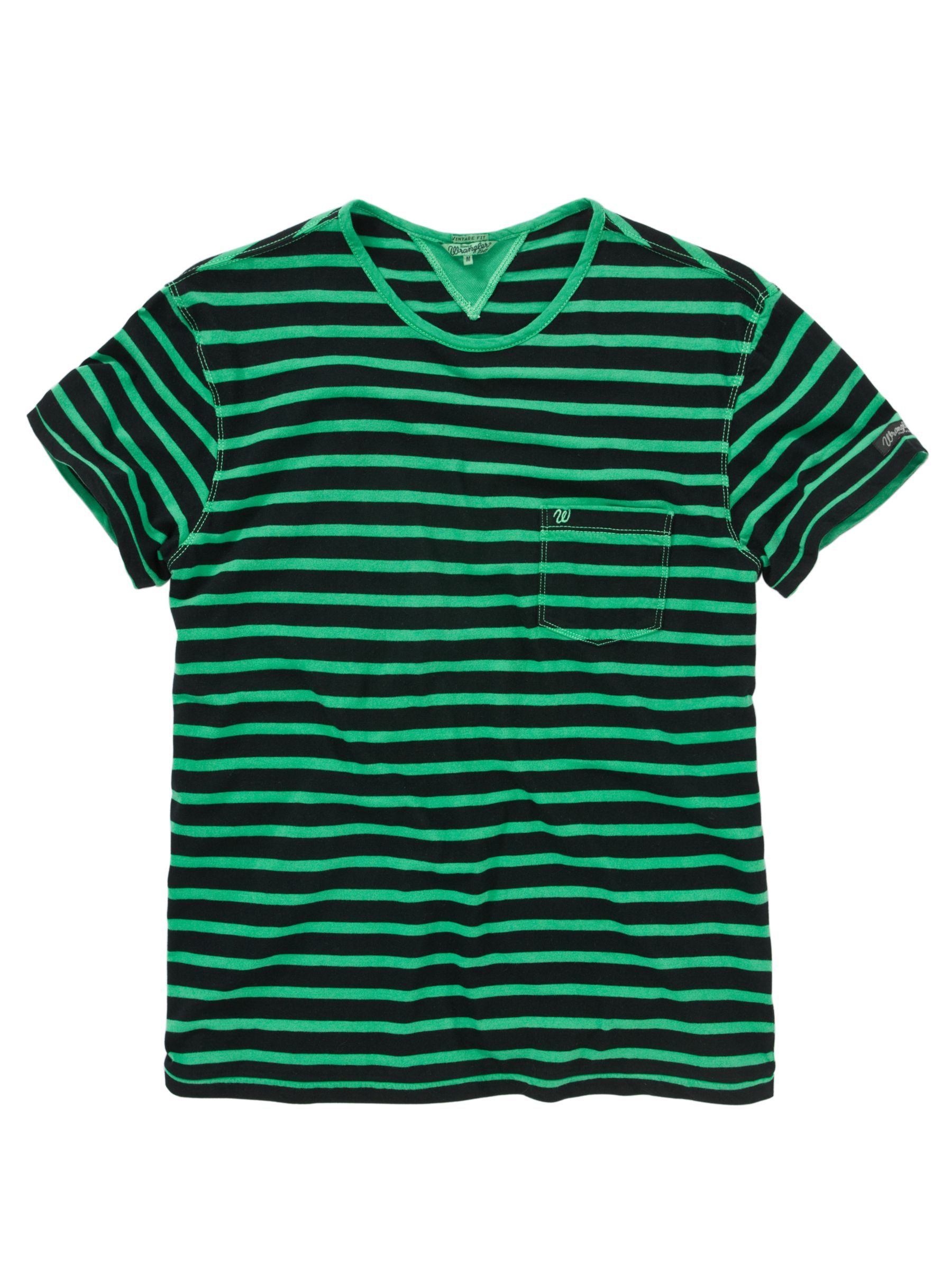 Wrangler Dean Stripe Short-Sleeve T-Shirt, Pine