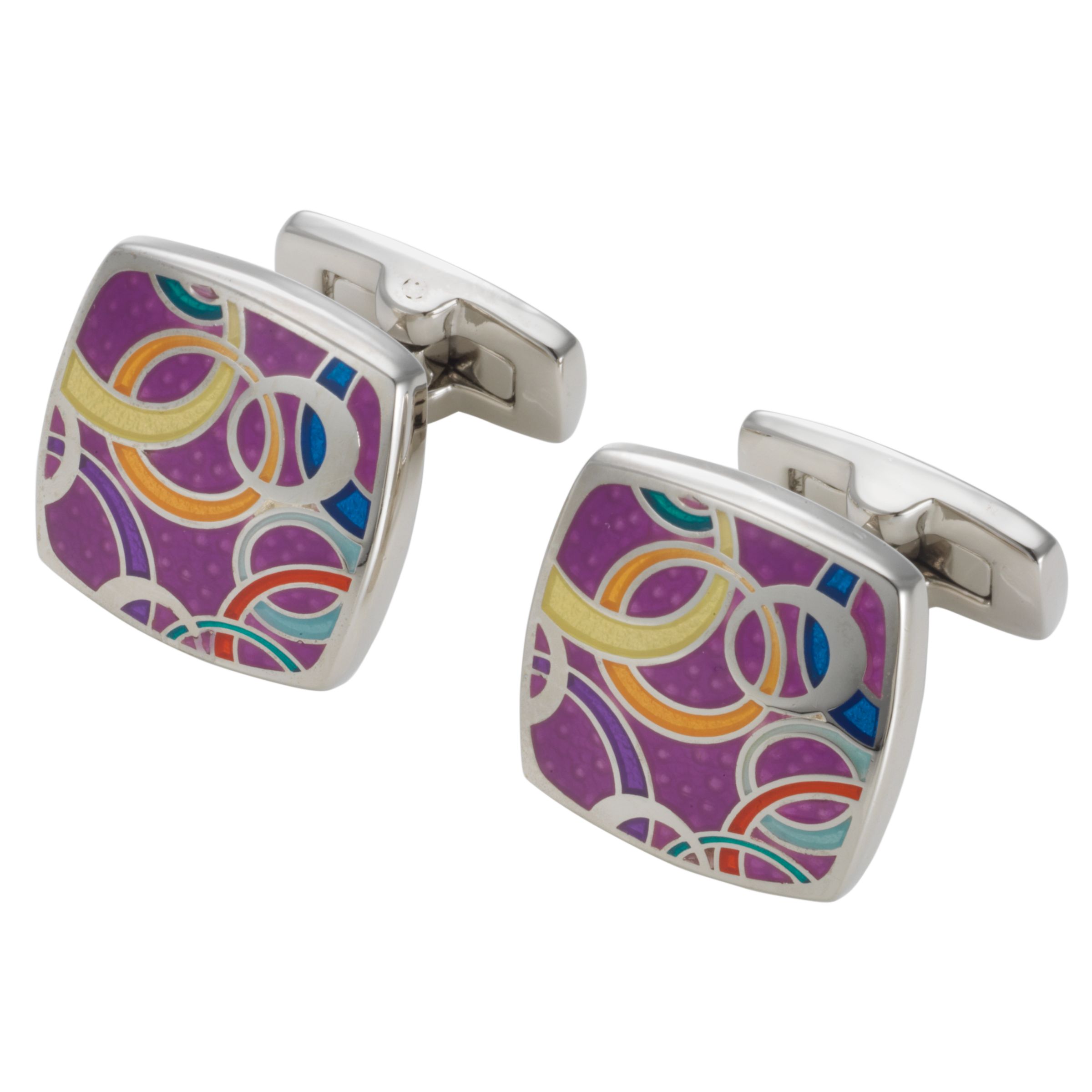 Duchamp Linking Cufflinks, Pink