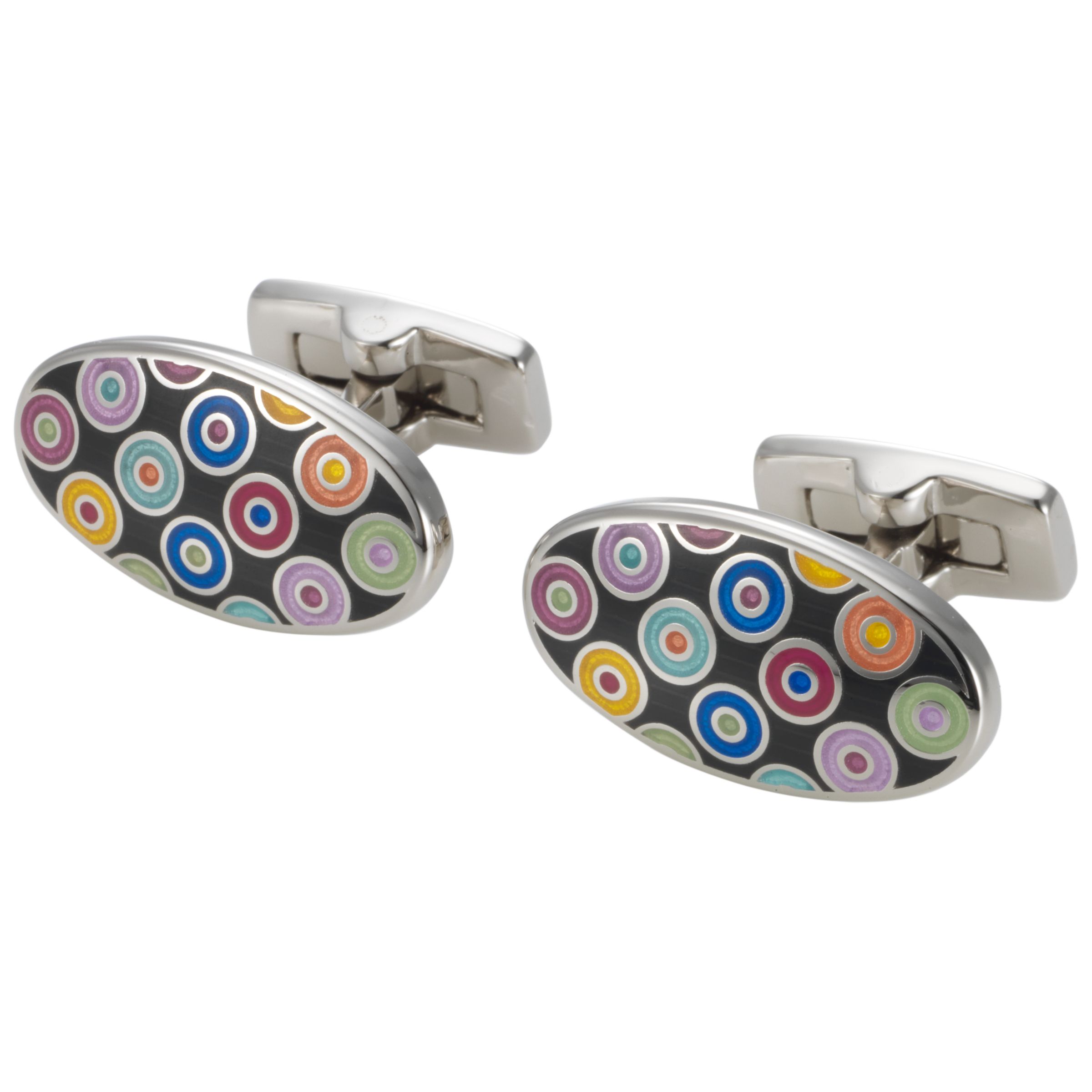 Duchamp Bullseye Cufflinks, Black