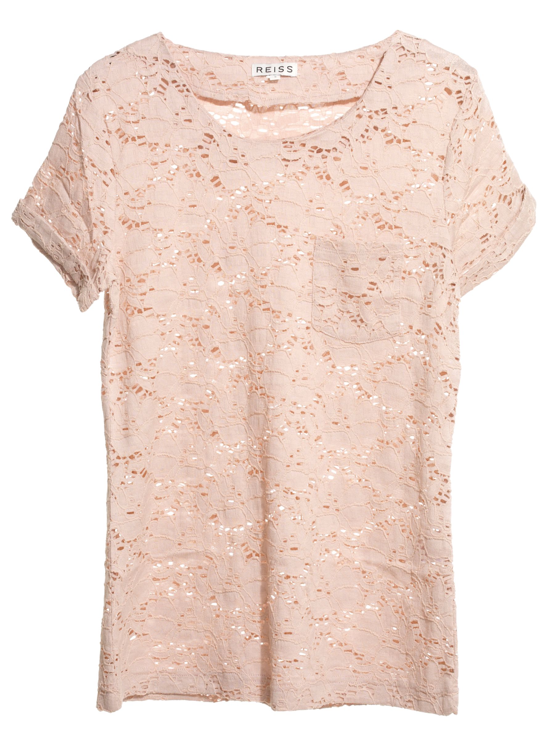 Freya Lace T-Shirt, Blush