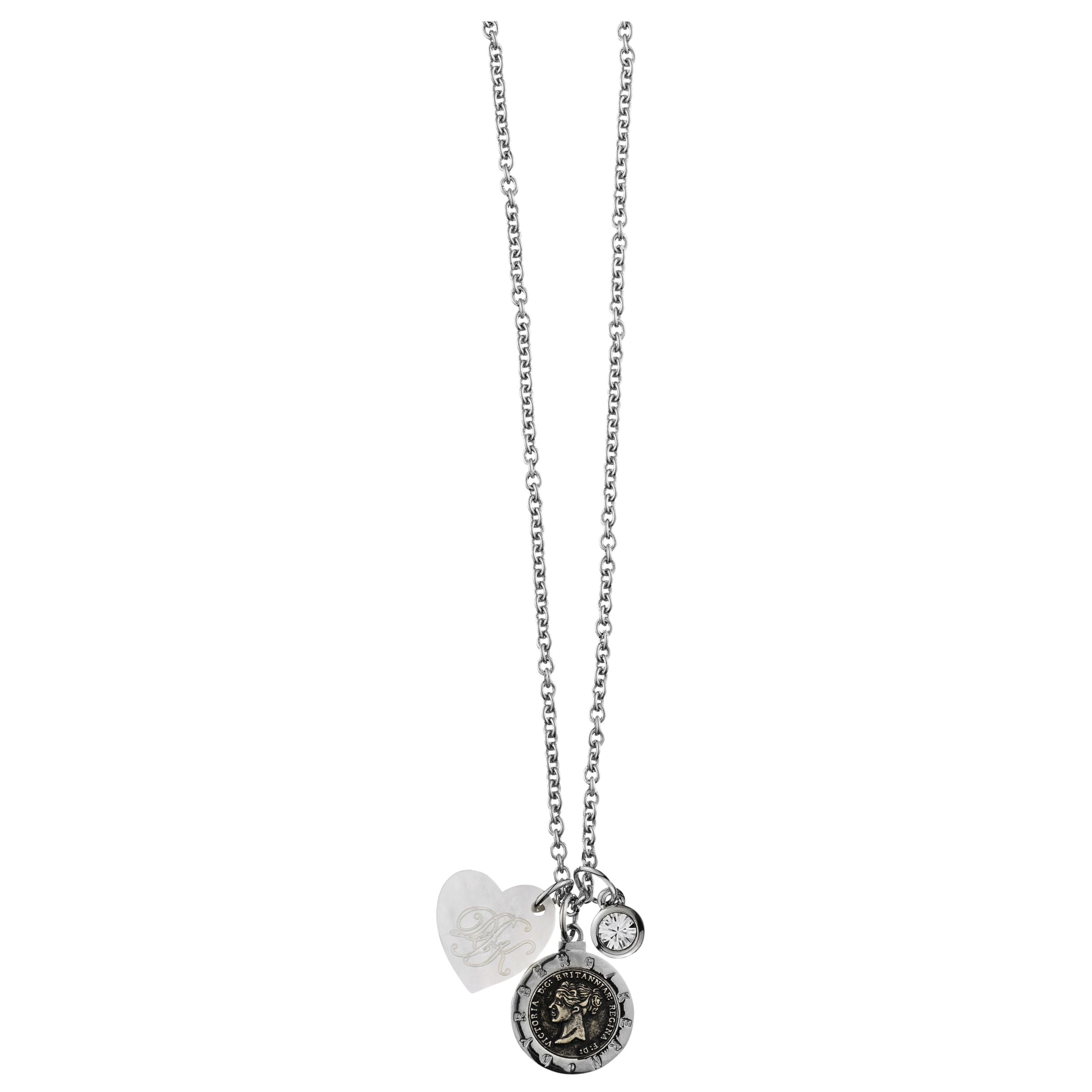 Dyrberg/Kern Constancia Silver Crystal Necklace