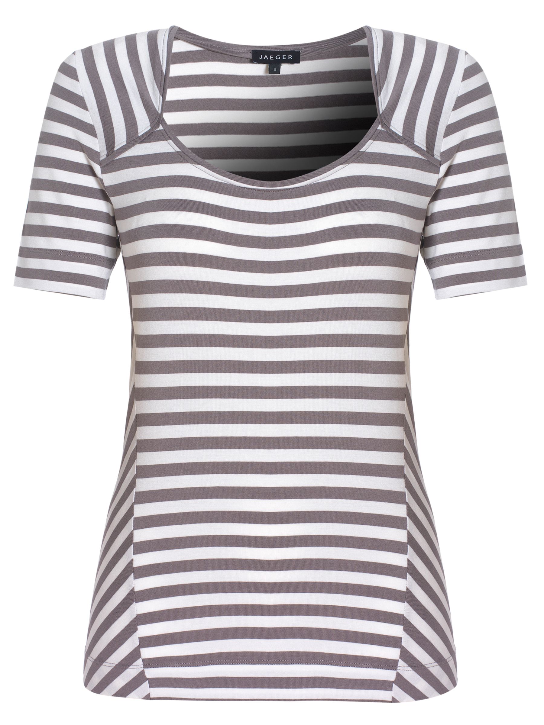 Jaeger Stripe Jersey T-Shirt, Smoke