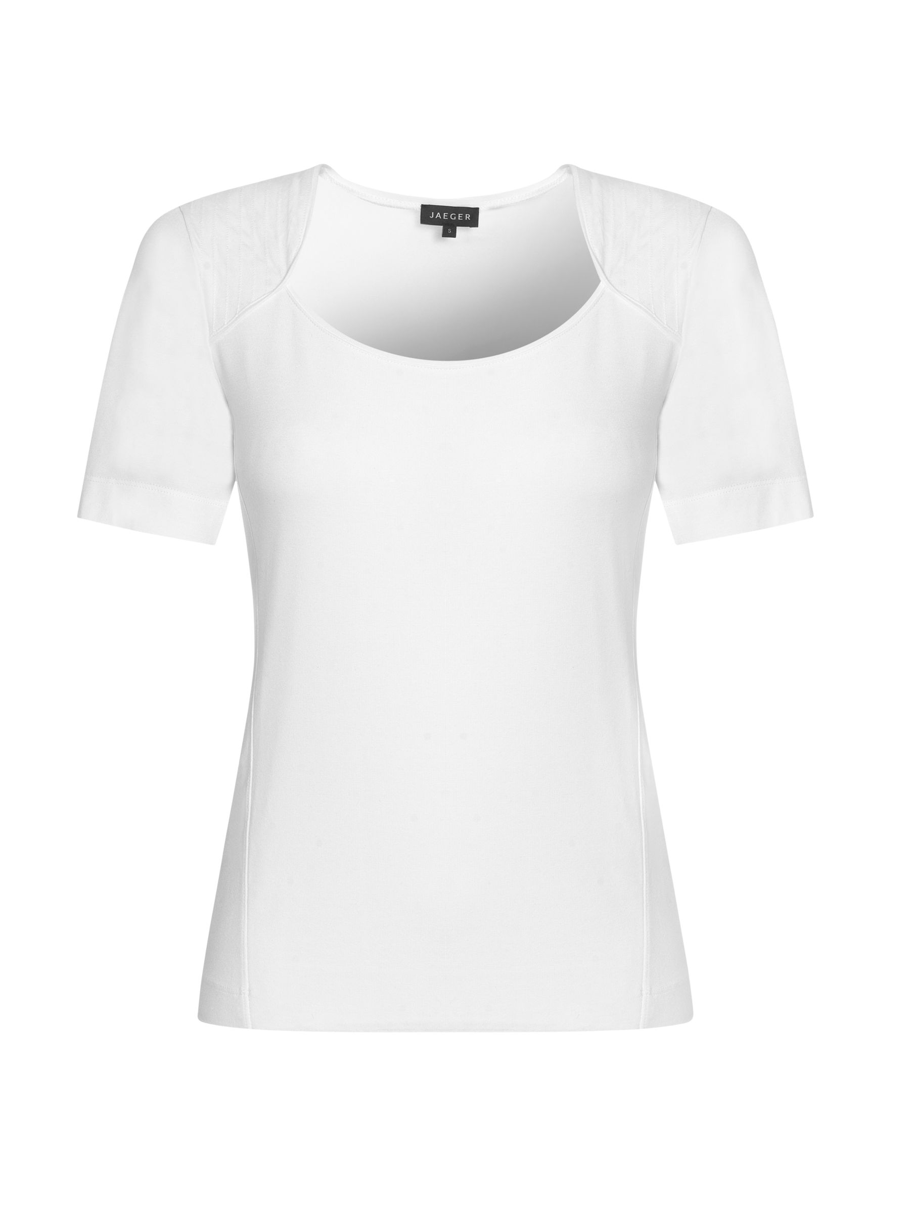 Jaeger Essential Plain Jersey T-Shirt, White