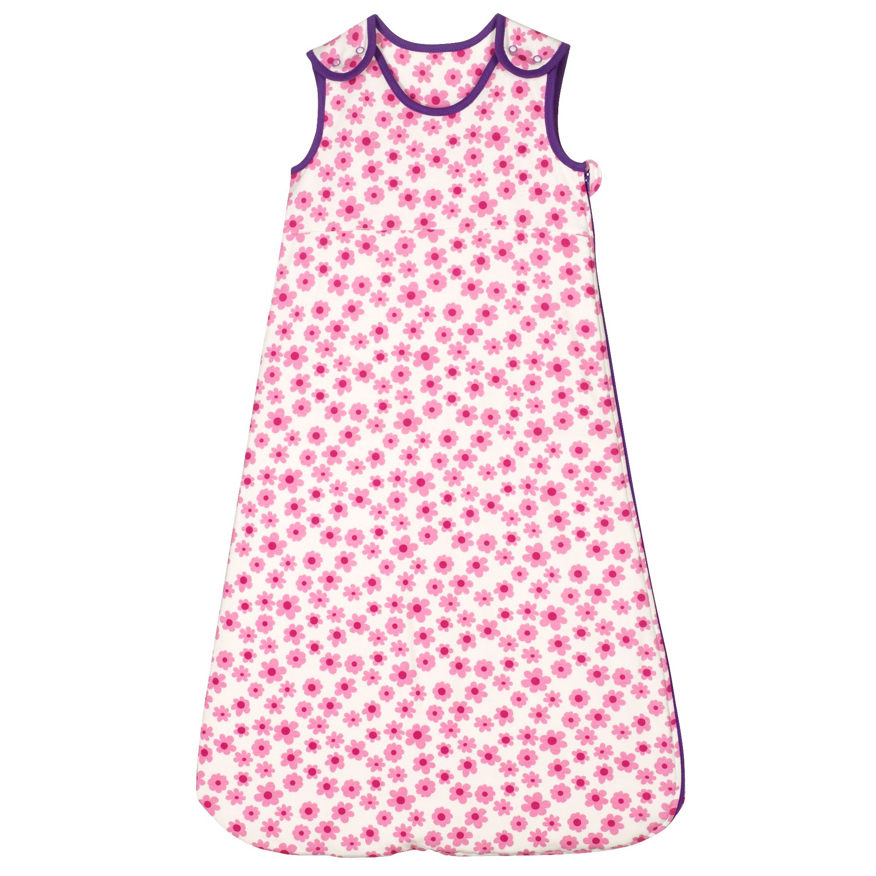 John Lewis Baby Daisy Print Sleeping Bag, 1 Tog,