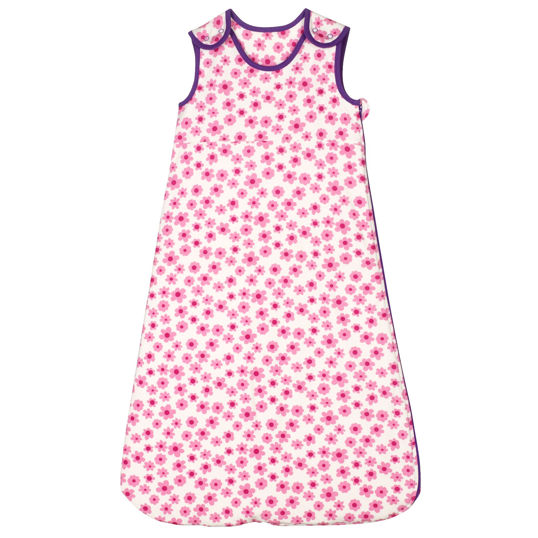 John Lewis Baby Daisy Print Sleeping Bag, 1 Tog,