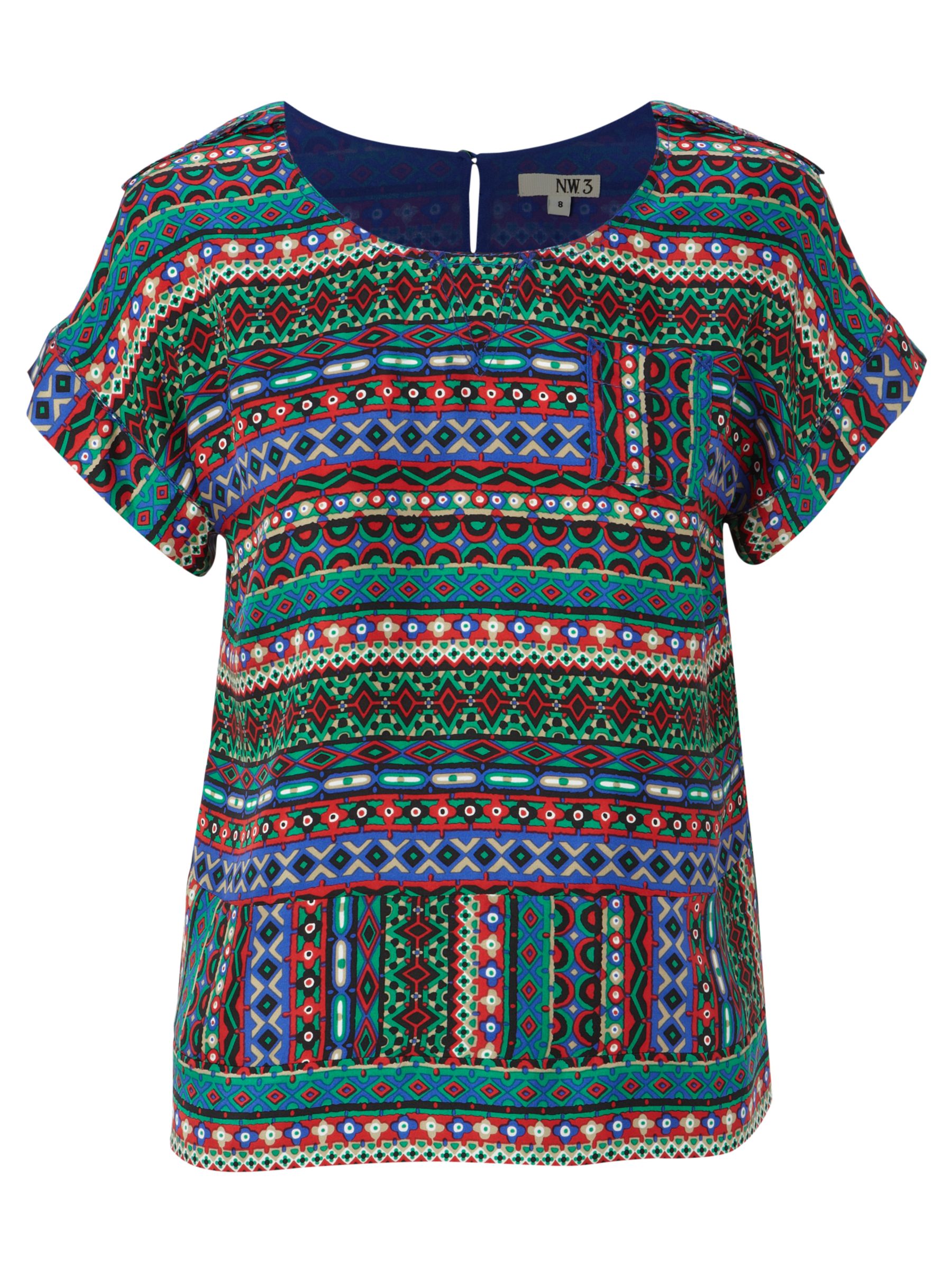 NW3 Fair Isle Blouse, Multi