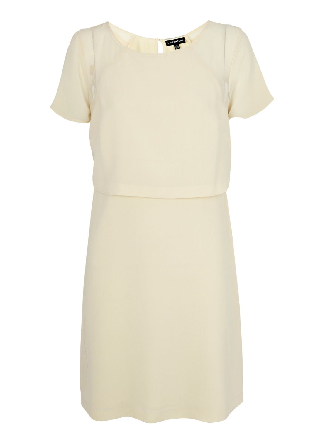 Two Layer T-Shirt Dress, Cream