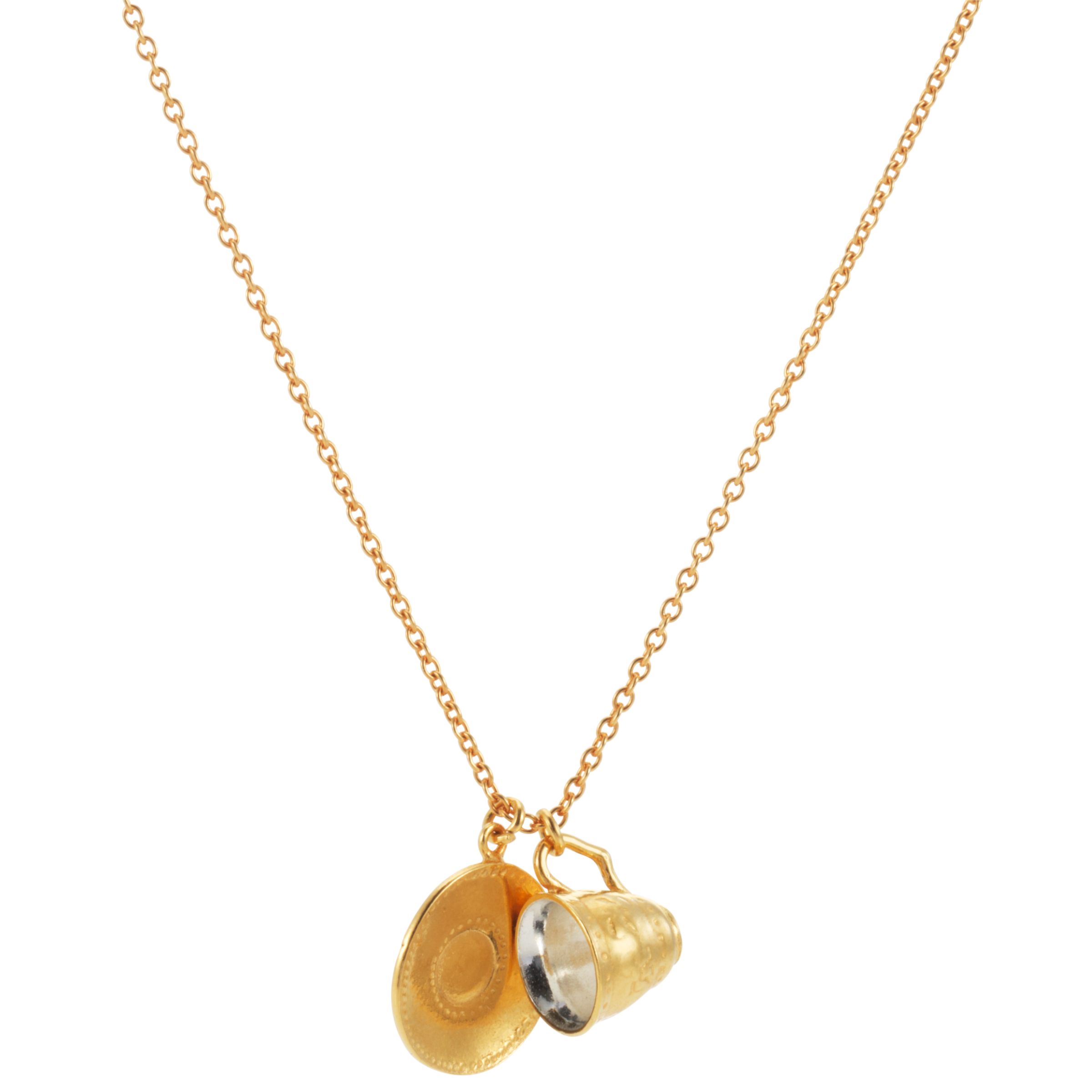 Alex Monroe for John Lewis Tea Cup Necklace
