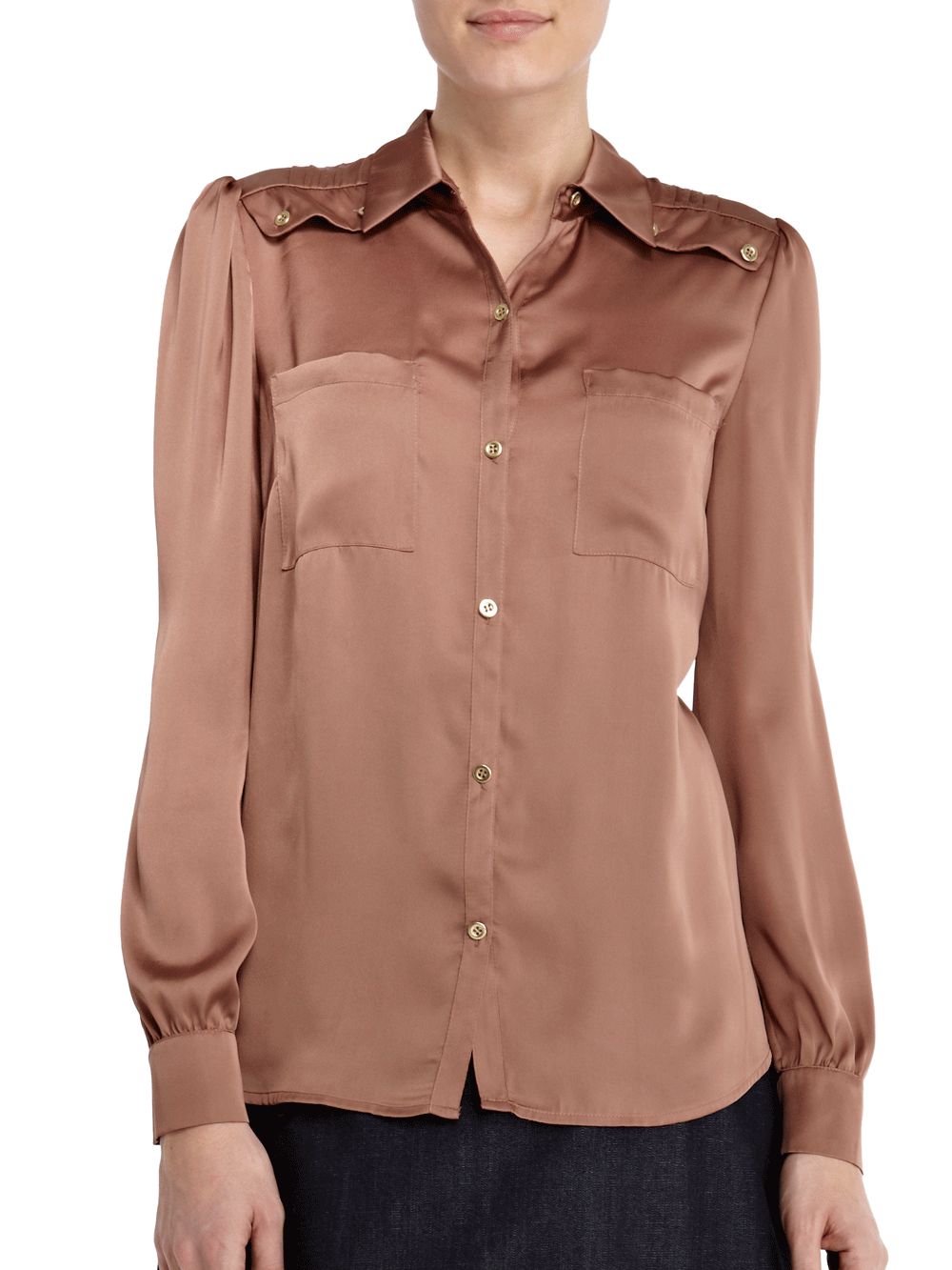 Safari Chic Blouse, Bronze