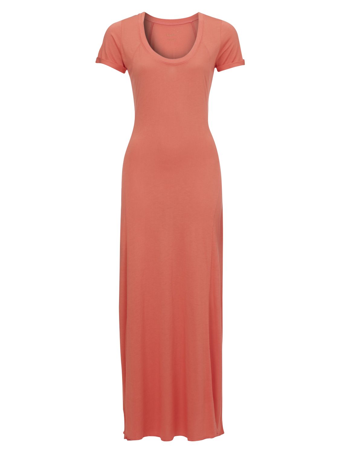 Kookai Viscose Jersey T-Shirt Maxi Dress, Coral